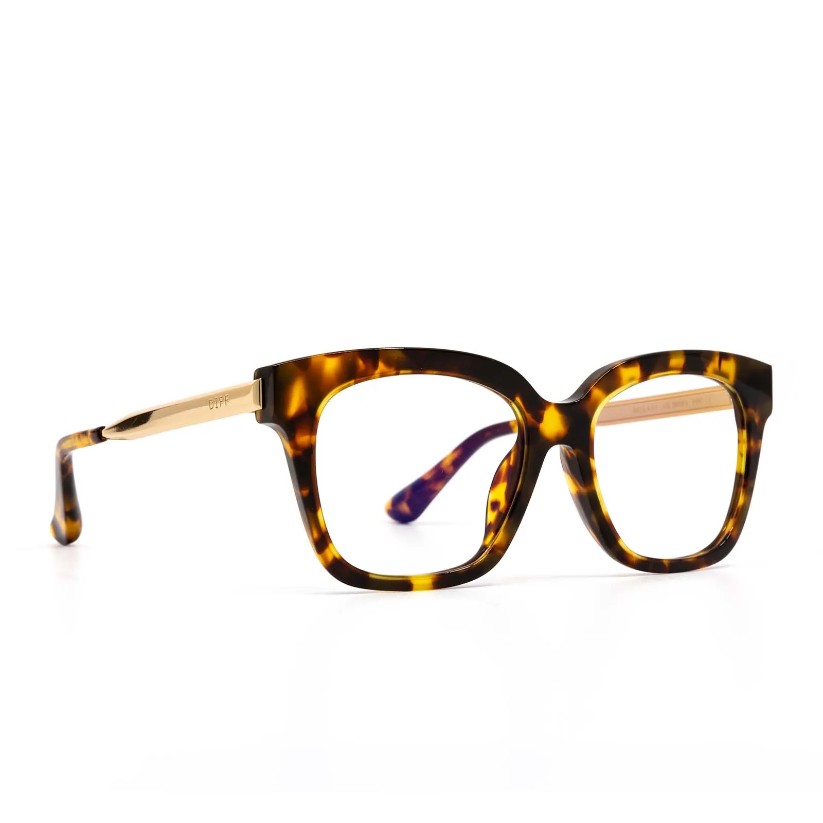 BELLA XS - AMBER TORTOISE + GLASSES sold by Diff Eyewear product image thumbnail 3