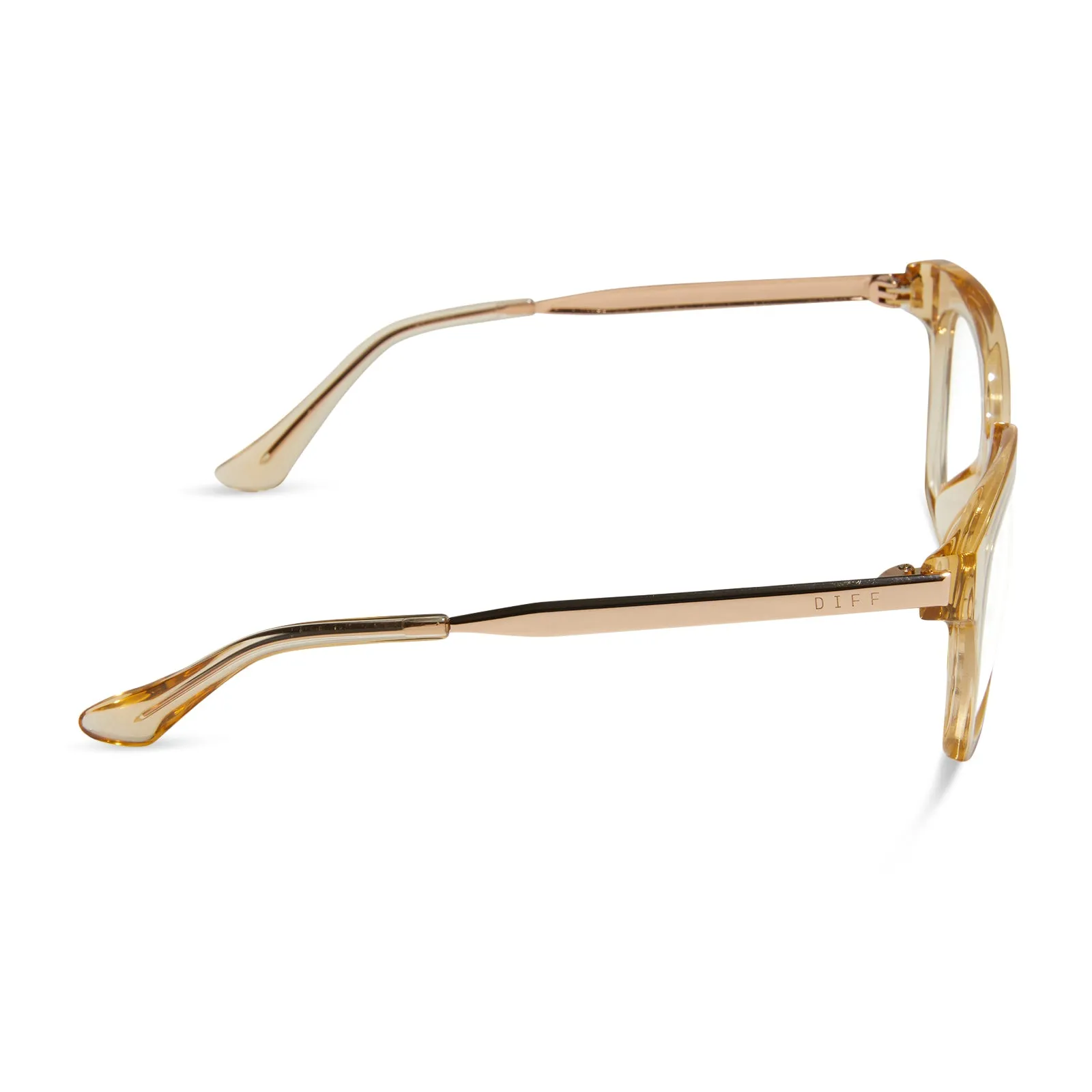 BELLA XS - HONEY CRYSTAL + PRESCRIPTION GLASSES sold by Diff Eyewear product image thumbnail 3