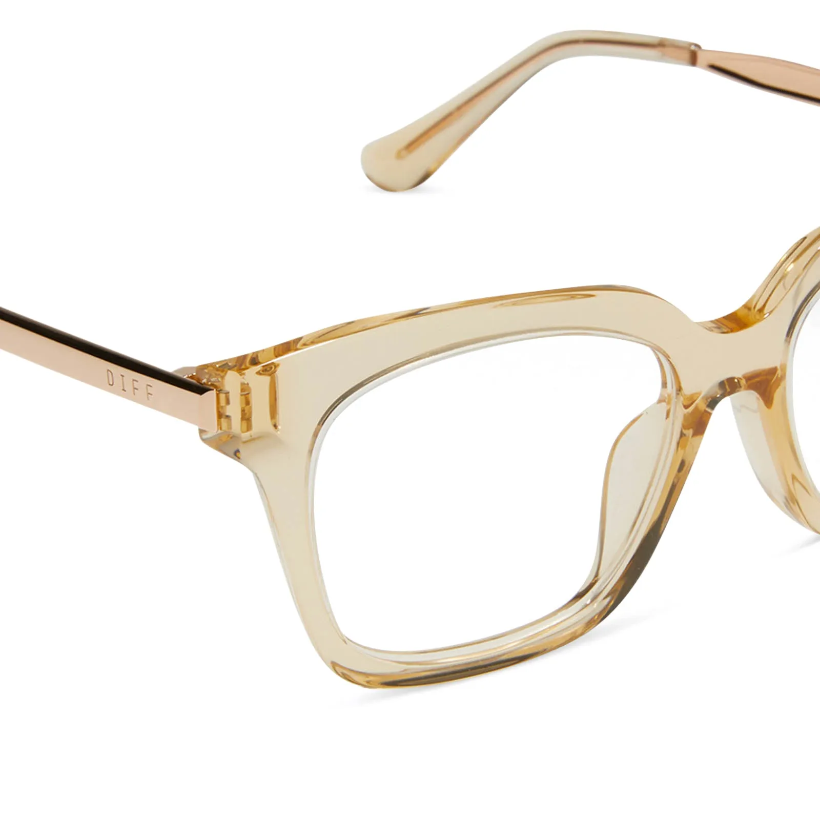 BELLA XS - HONEY CRYSTAL + PRESCRIPTION GLASSES sold by Diff Eyewear product image thumbnail 4