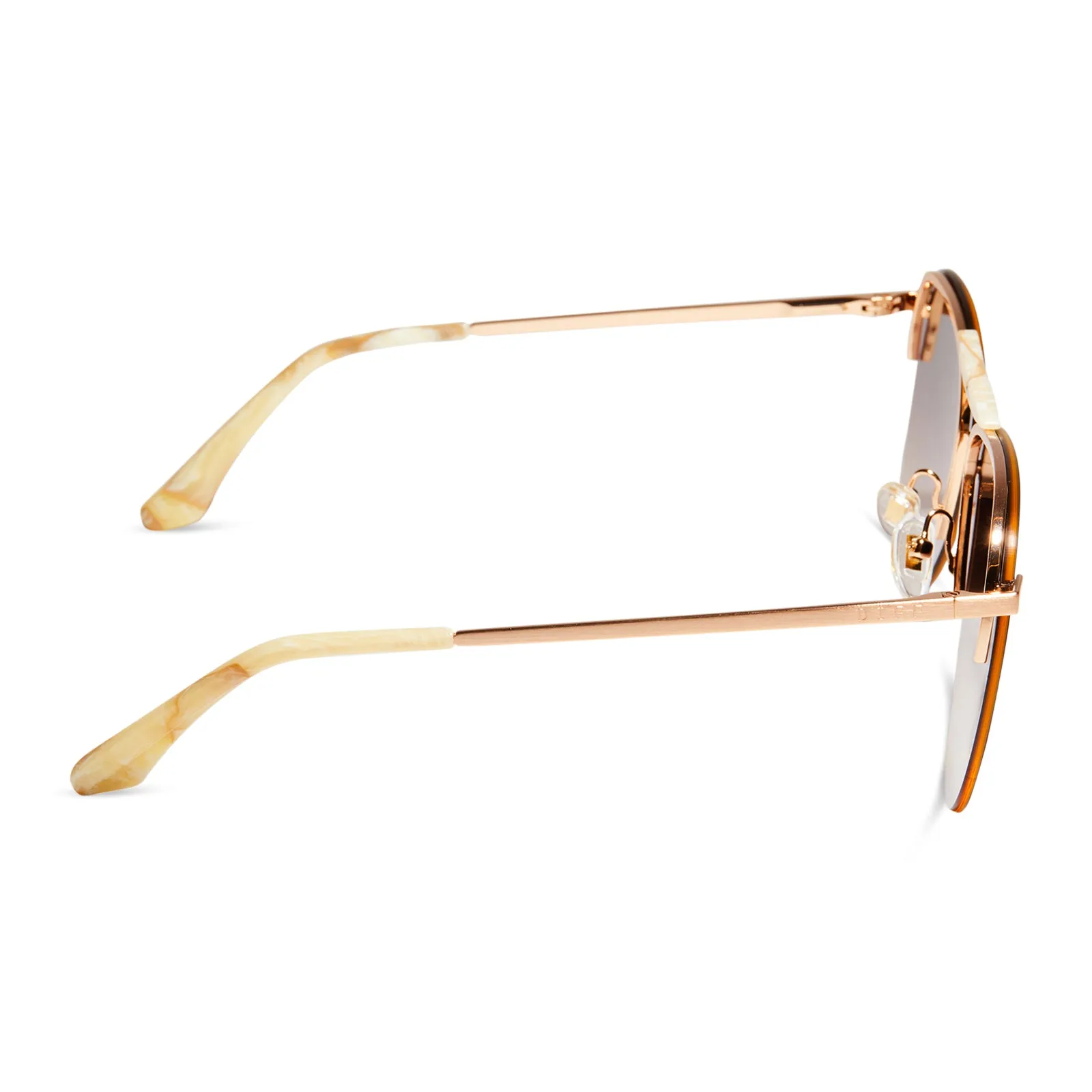 TAHOE - BRUSHED GOLD + BROWN GRADIENT POLARIZED SUNGLASSES sold by Diff Eyewear product image thumbnail 3