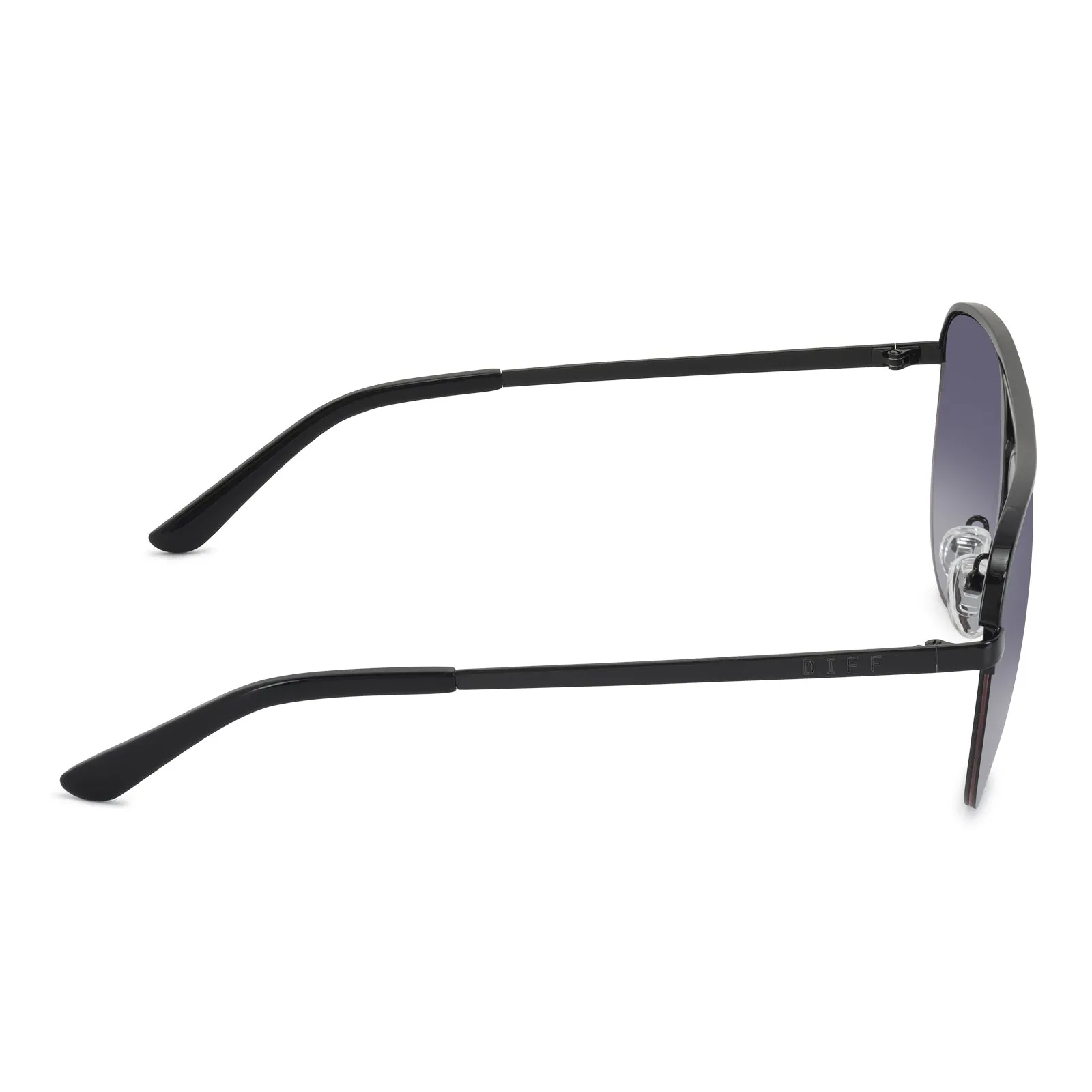 TATE - BLACK + GREY GRADIENT SUNGLASSES sold by Diff Eyewear product image thumbnail 4