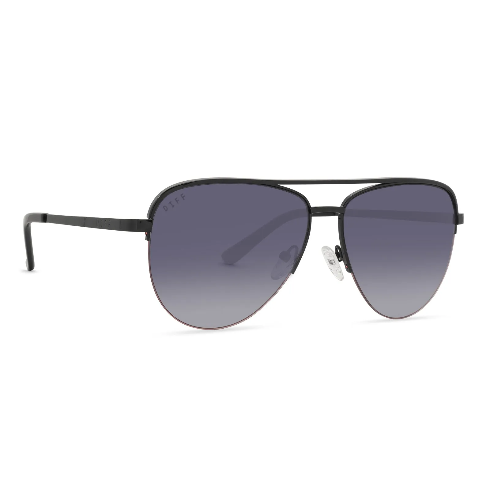 TATE - BLACK + GREY GRADIENT SUNGLASSES sold by Diff Eyewear product image thumbnail 2