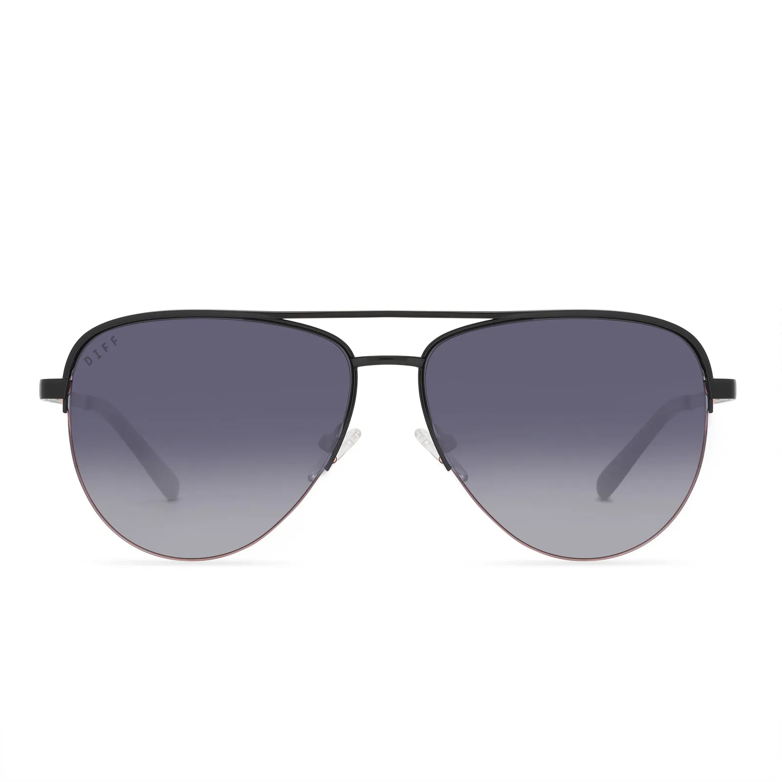 TATE - BLACK + GREY GRADIENT SUNGLASSES sold by Diff Eyewear