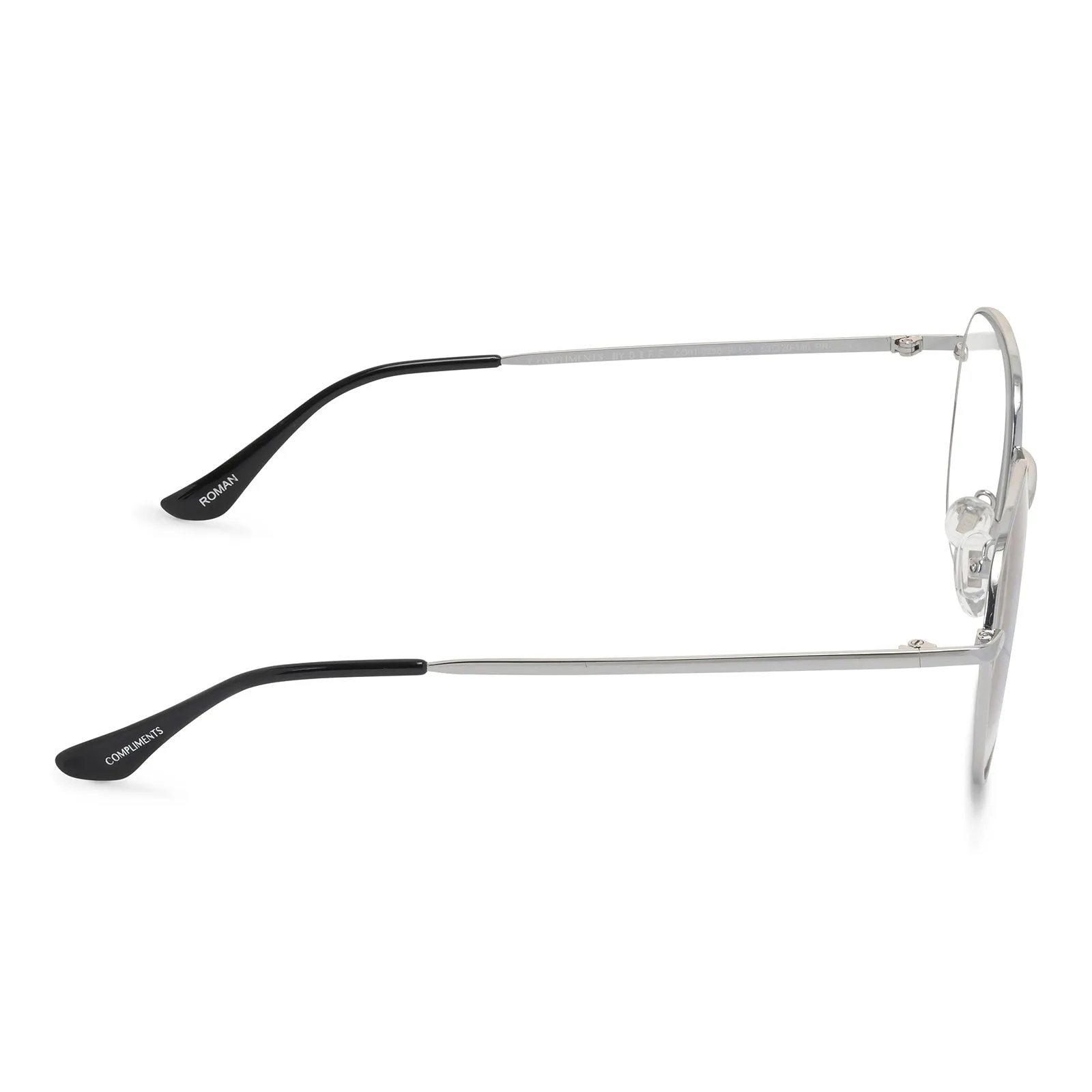 ROMAN - SILVER/BLACK + BLUE LIGHT TECHNOLOGY GLASSES sold by Diff Eyewear product image thumbnail 3