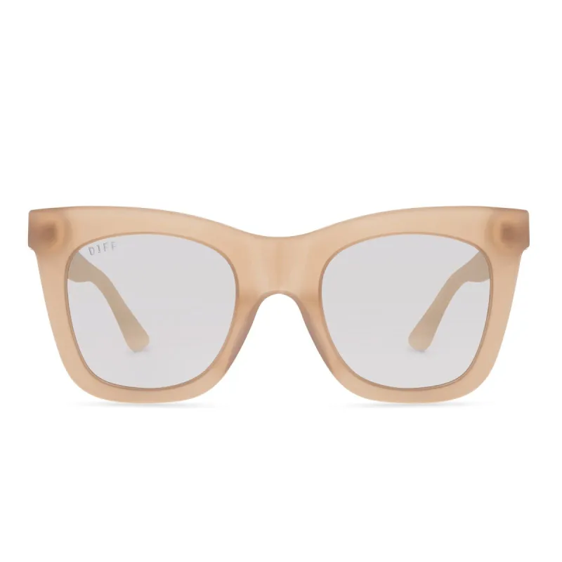 KAIA - RUSTIQUE + BEIGE MIRROR SUNGLASSES sold by Diff Eyewear