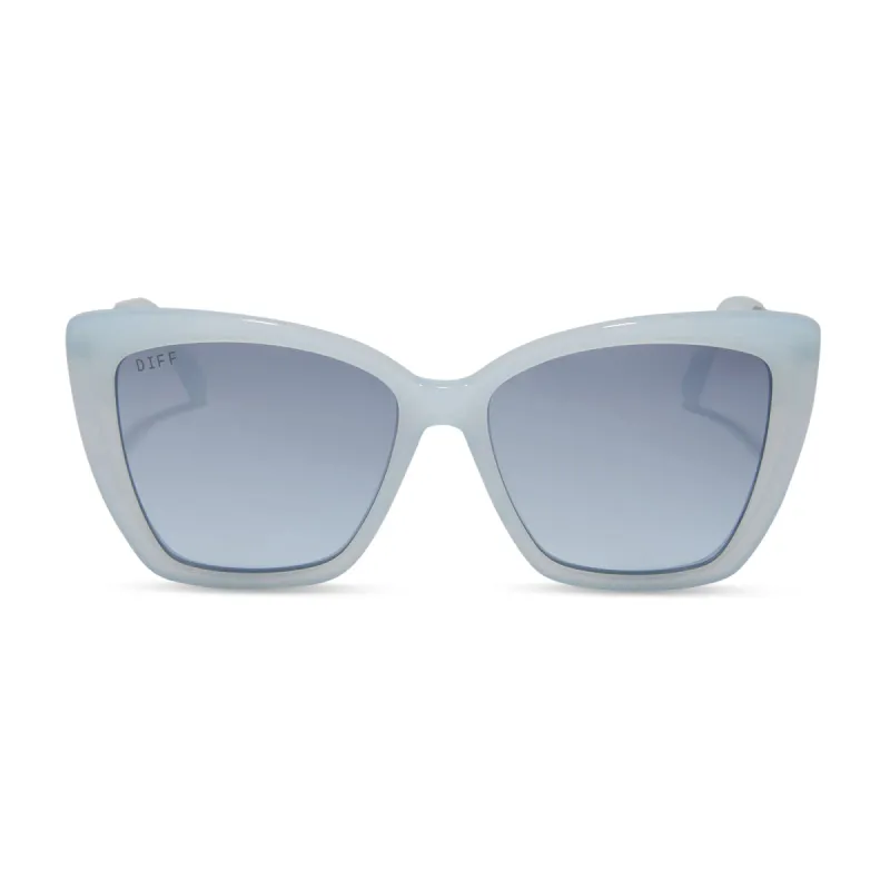 BECKY II - BLUE DUST + BLUE GRADIENT FLASH SUNGLASSES sold by Diff Eyewear