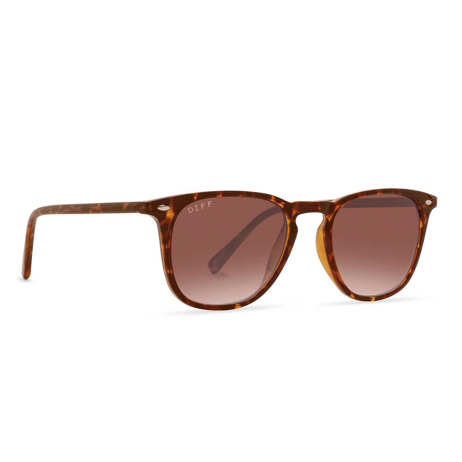 BRODY - AMBER TORTOISE + BROWN GRADIENT SUNGLASSES sold by Diff Eyewear product image thumbnail 2