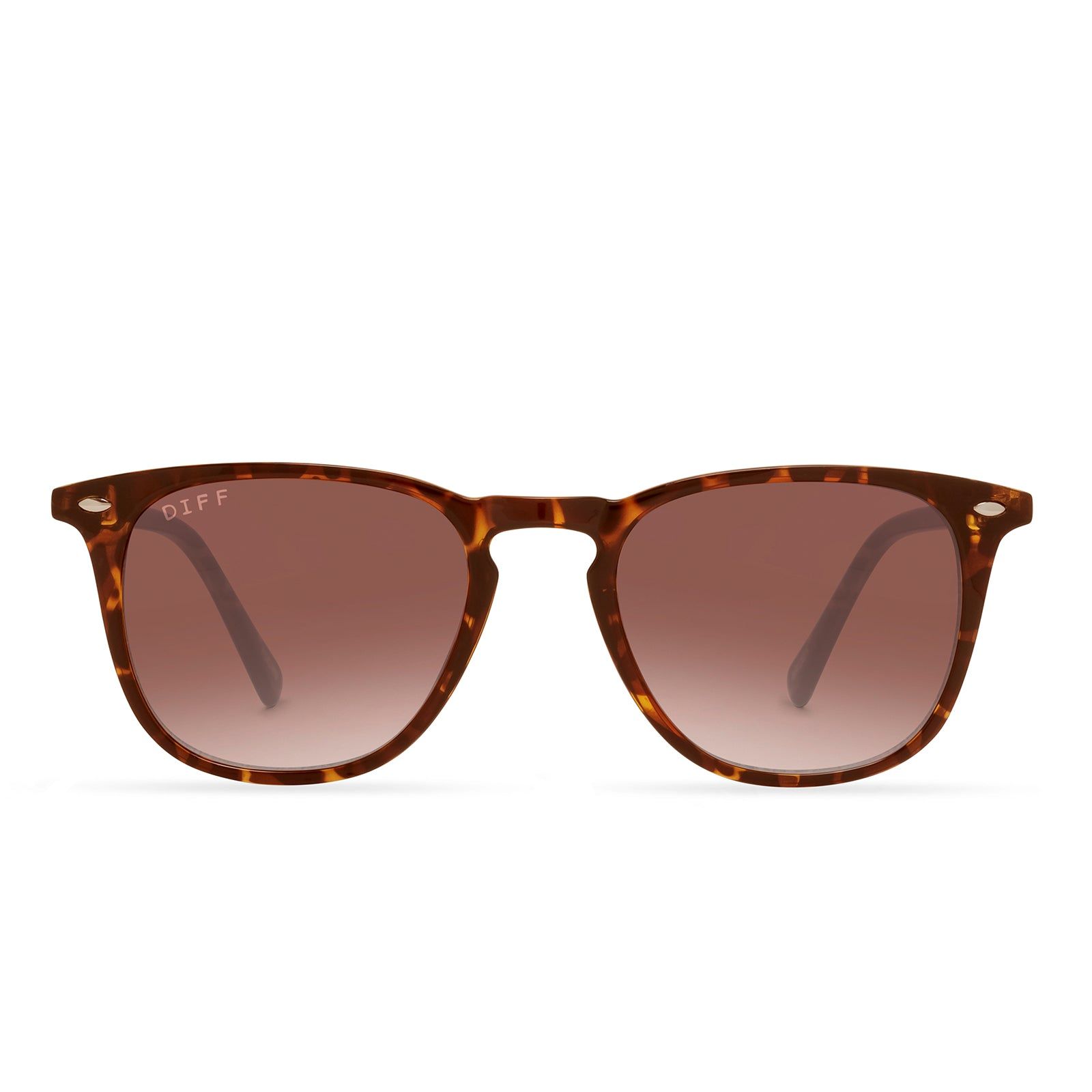 BRODY - AMBER TORTOISE + BROWN GRADIENT SUNGLASSES sold by Diff Eyewear