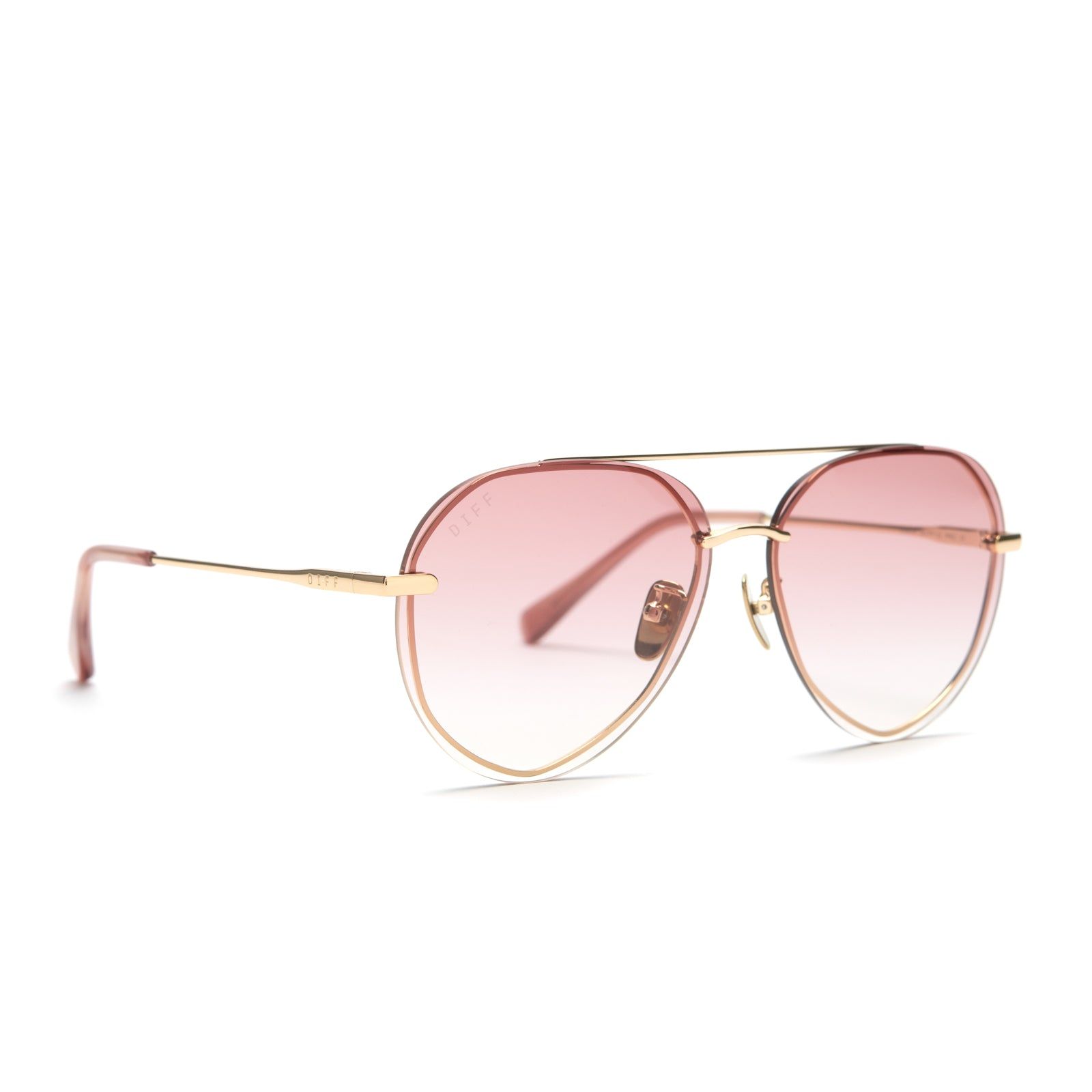 LENOX - GOLD, CASSIS + PINK GRADIENT SUNGLASSES sold by Diff Eyewear product image thumbnail 2