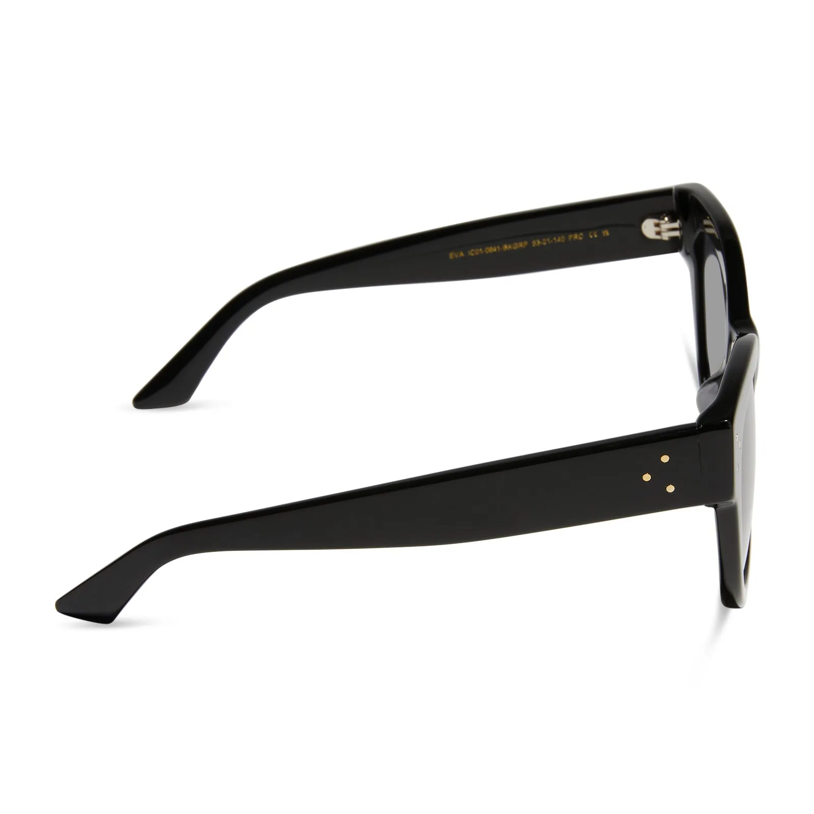 EVA - BLACK + GREY + POLARIZED SUNGLASSES sold by Diff Eyewear product image thumbnail 3