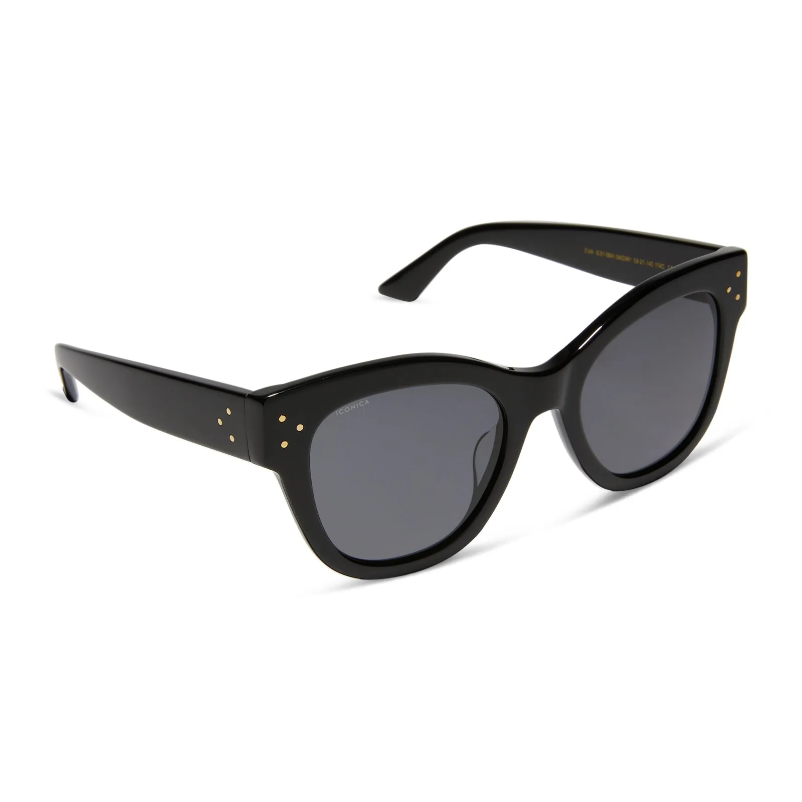 EVA - BLACK + GREY + POLARIZED SUNGLASSES sold by Diff Eyewear