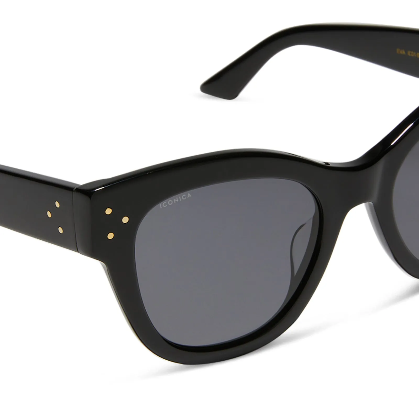 EVA - BLACK + GREY + POLARIZED SUNGLASSES sold by Diff Eyewear product image thumbnail 4