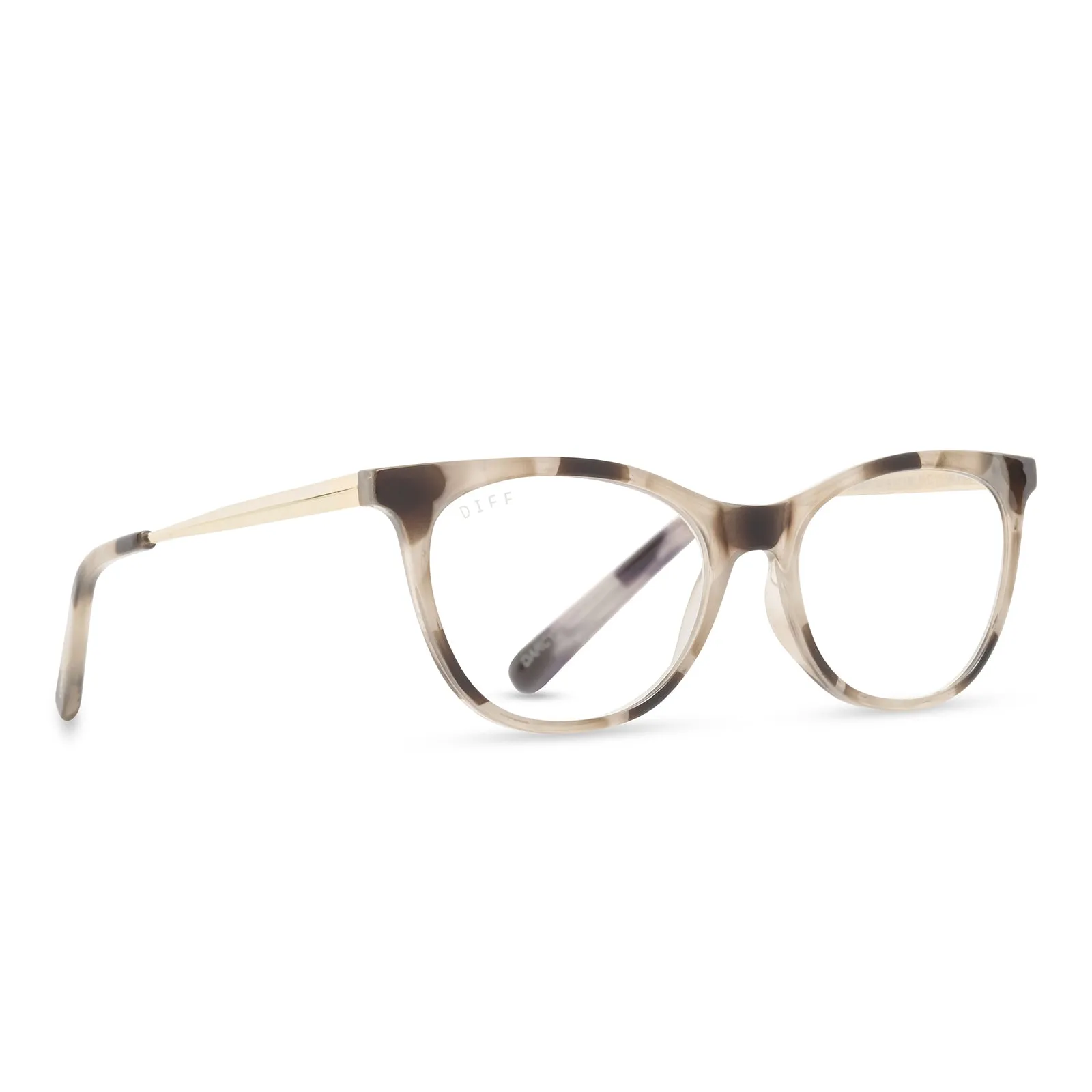 DARCY - CREAM TORTOISE + BLUE LIGHT READERS sold by Diff Eyewear product image thumbnail 2