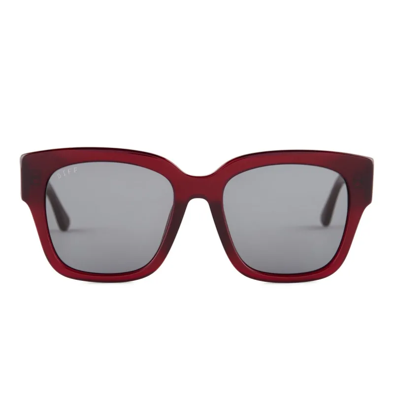 BELLA II - RED + GREY SUNGLASSES sold by Diff Eyewear