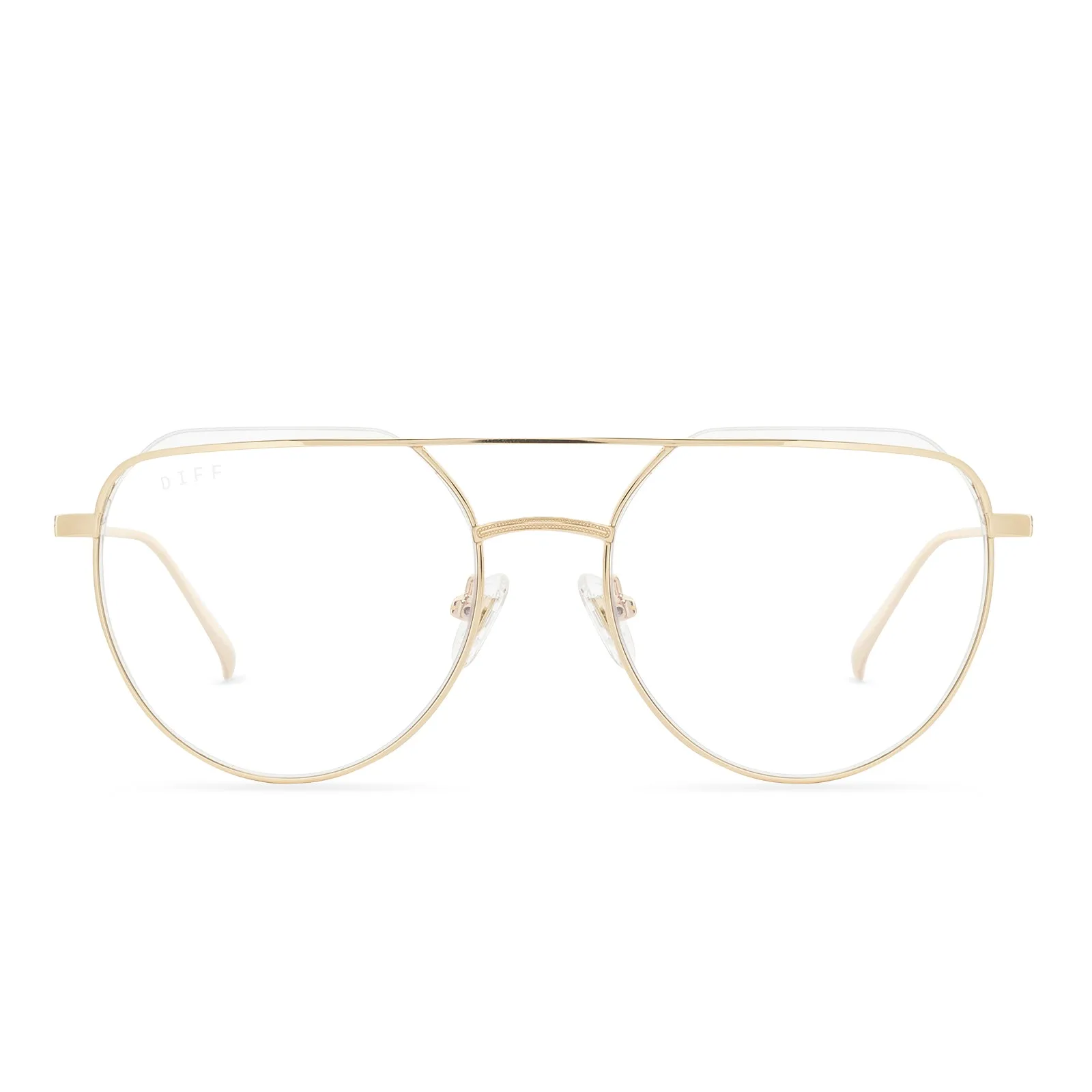RAYNE - GOLD + BLUE LIGHT GLASSES sold by Diff Eyewear