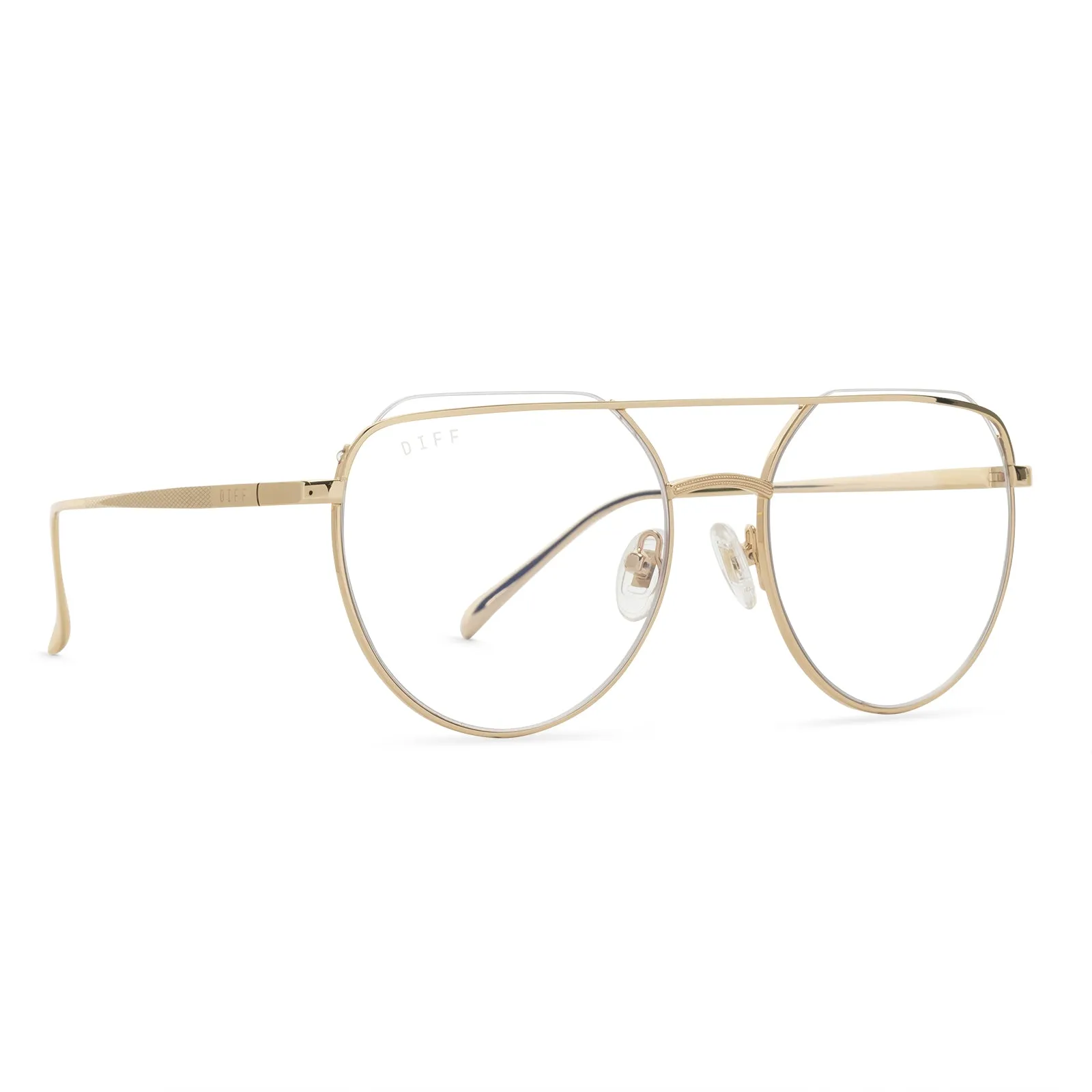 RAYNE - GOLD + BLUE LIGHT GLASSES sold by Diff Eyewear product image thumbnail 2