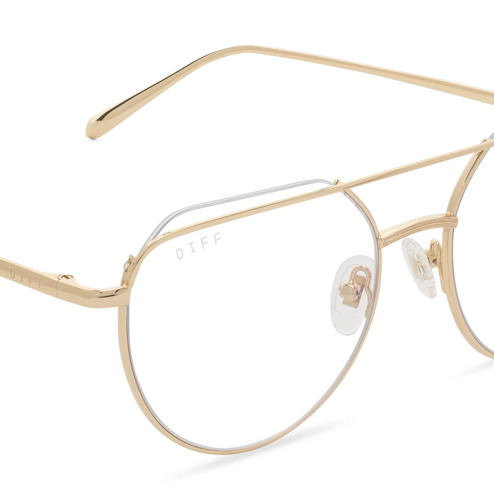 RAYNE - GOLD + BLUE LIGHT GLASSES sold by Diff Eyewear product image thumbnail 3