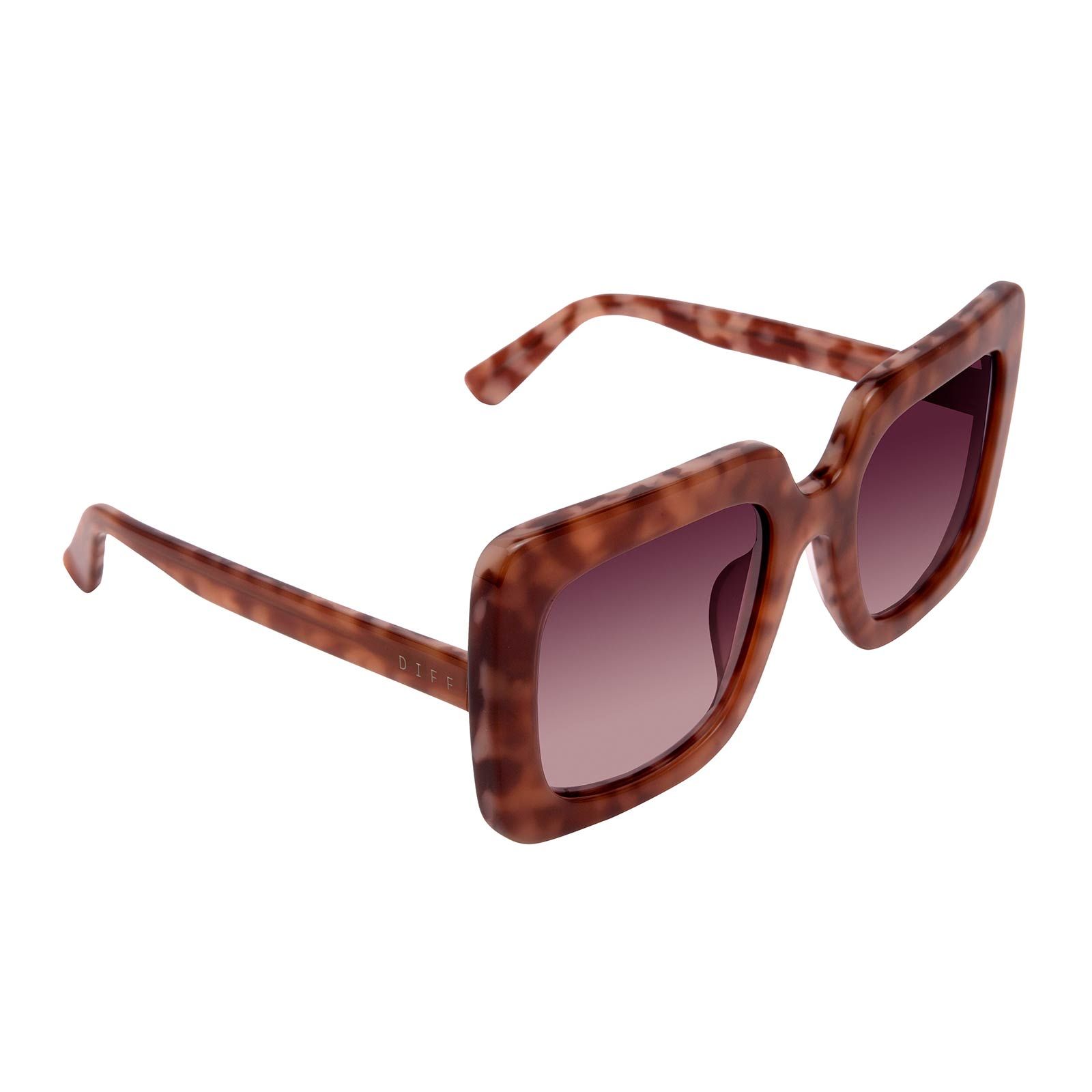 SASHA - PLUM TORTOISE + WINE GRADIENT SUNGLASSES sold by Diff Eyewear product image thumbnail 6