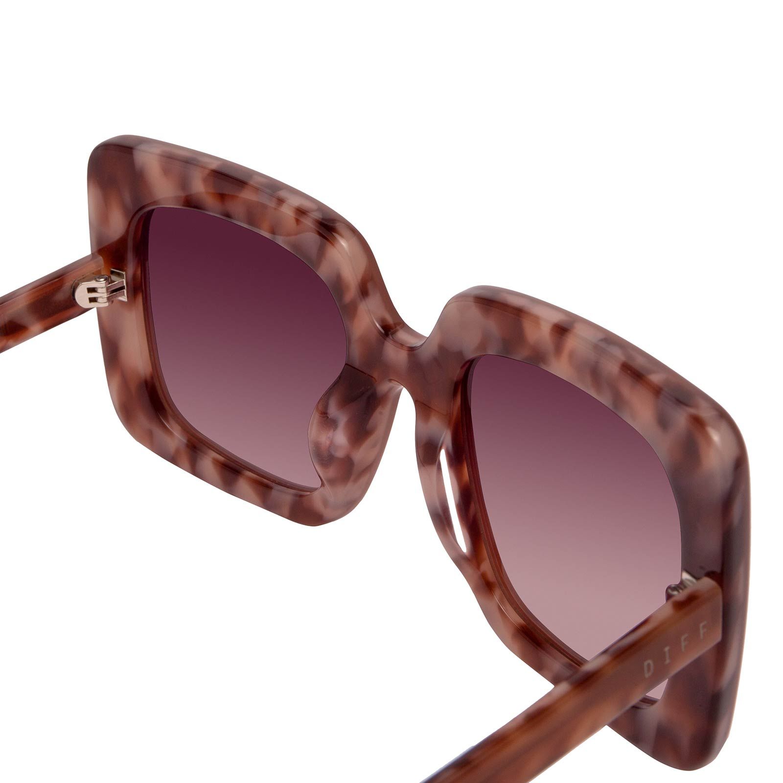 SASHA - PLUM TORTOISE + WINE GRADIENT SUNGLASSES sold by Diff Eyewear product image thumbnail 5