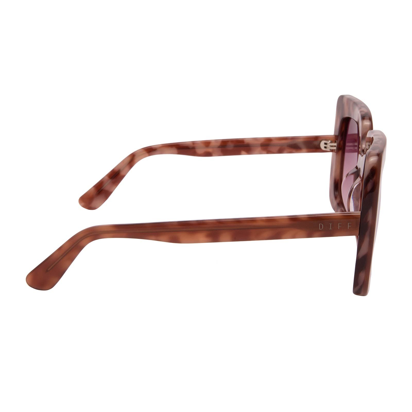 SASHA - PLUM TORTOISE + WINE GRADIENT SUNGLASSES sold by Diff Eyewear product image thumbnail 3