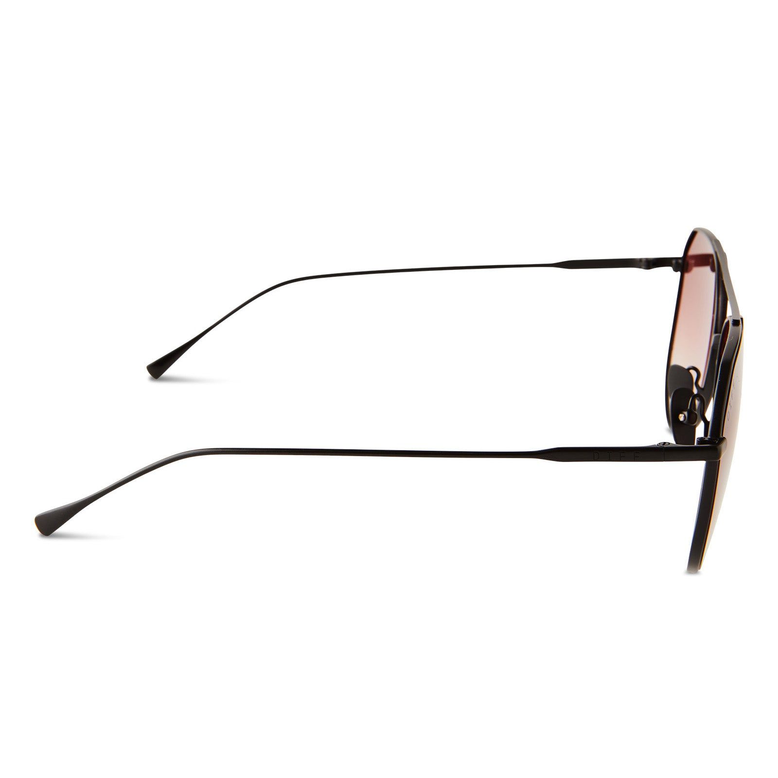 DASH XS - MATTE BLACK + TERRACOTTA GRADIENT SUNGLASSES sold by Diff Eyewear product image thumbnail 3
