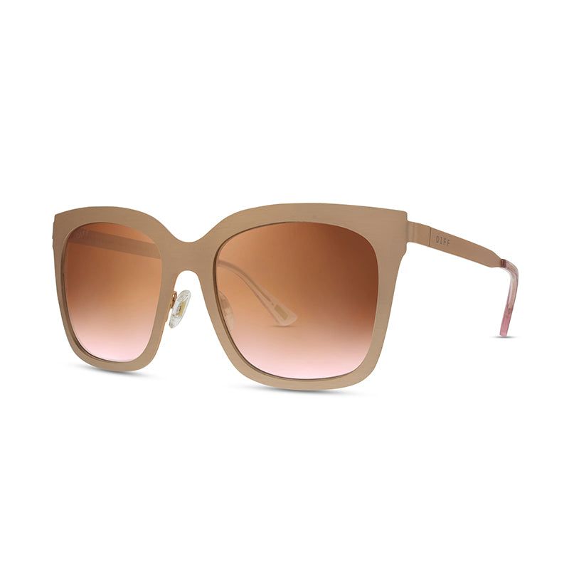 ELLA - ROSE GOLD + ROSE FLASH SUNGLASSES sold by Diff Eyewear product image thumbnail 2