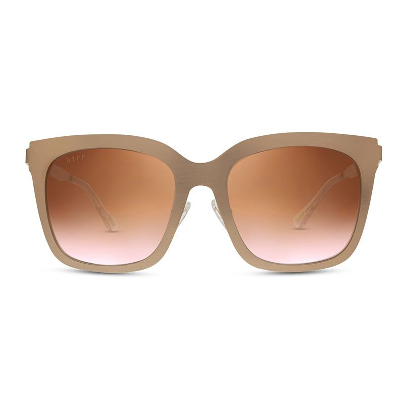 ELLA - ROSE GOLD + ROSE FLASH SUNGLASSES sold by Diff Eyewear