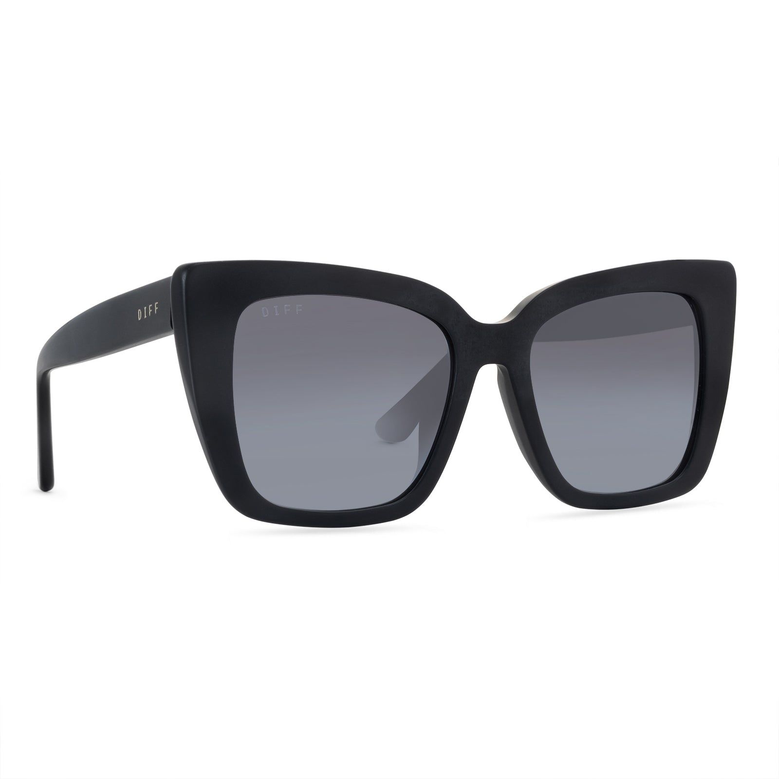LIZZY - MATTE BLACK + BLUE GRADIENT + POLARIZED SUNGLASSES sold by Diff Eyewear product image thumbnail 2