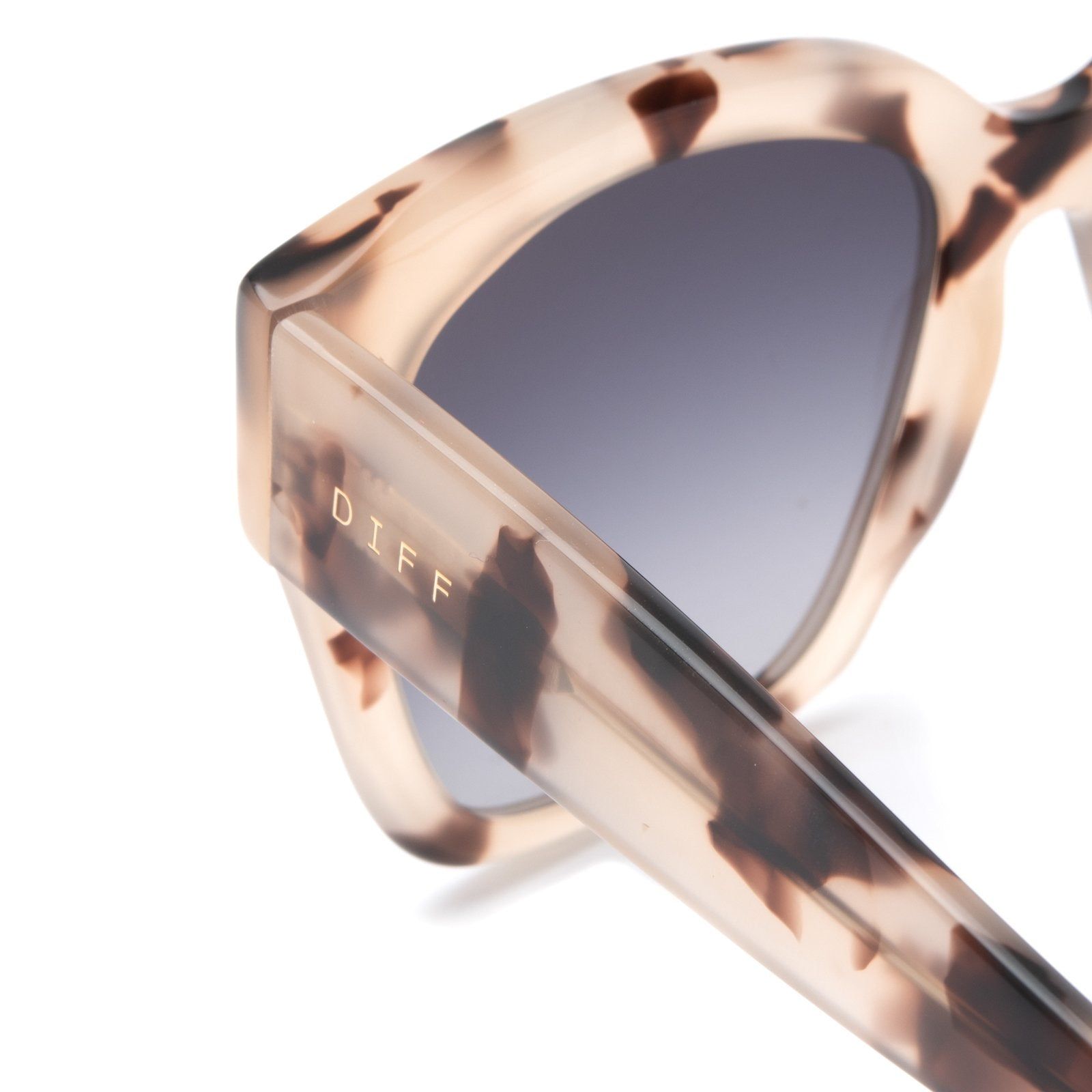 BELLA II - CREAM TORTOISE + GREY GRADIENT POLARIZED SUNGLASSES sold by Diff Eyewear product image thumbnail 4