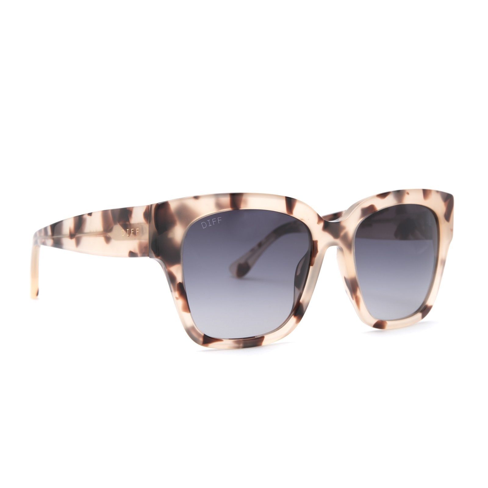 BELLA II - CREAM TORTOISE + GREY GRADIENT POLARIZED SUNGLASSES sold by Diff Eyewear product image thumbnail 2