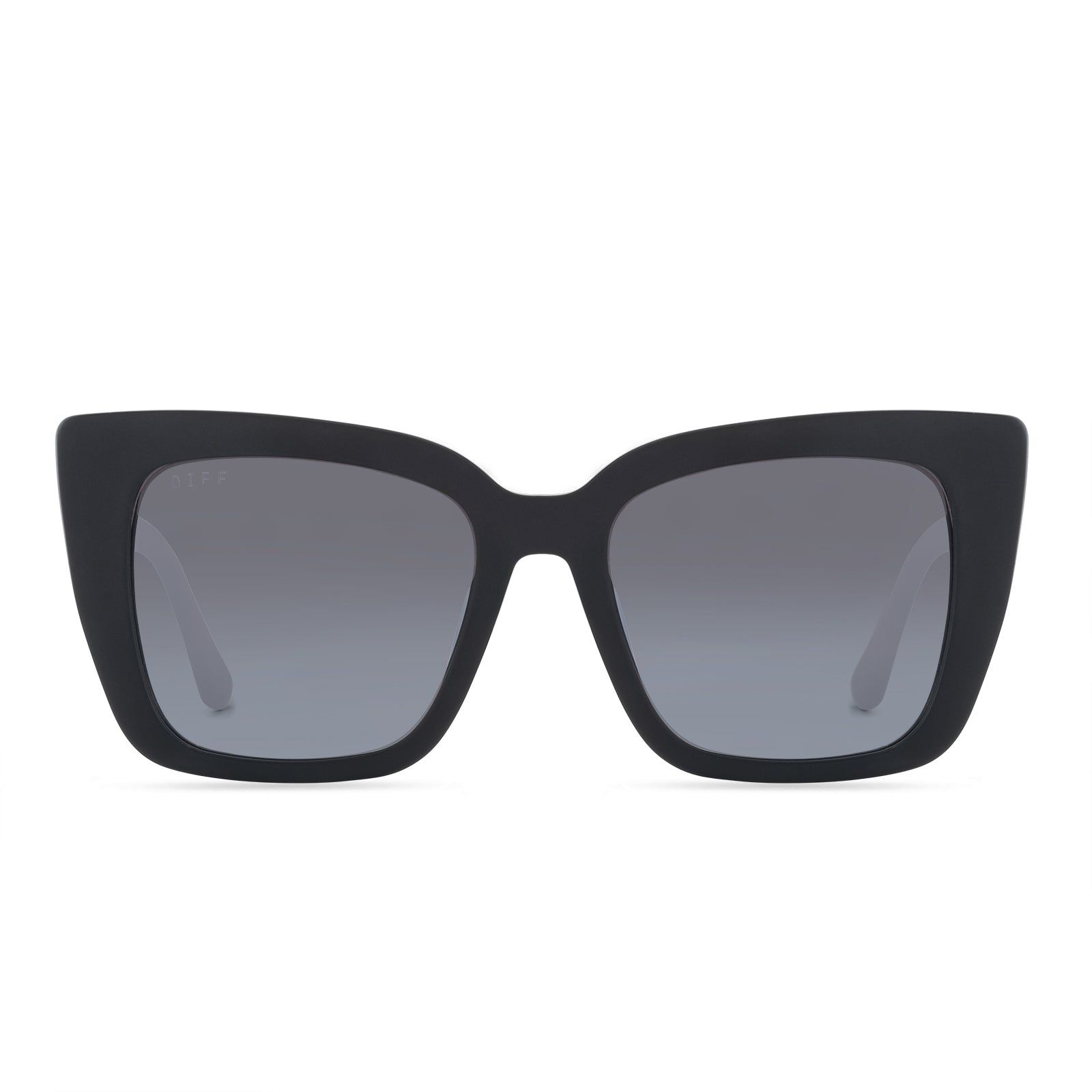 LIZZY - MATTE BLACK + BLUE GRADIENT + POLARIZED SUNGLASSES sold by Diff Eyewear