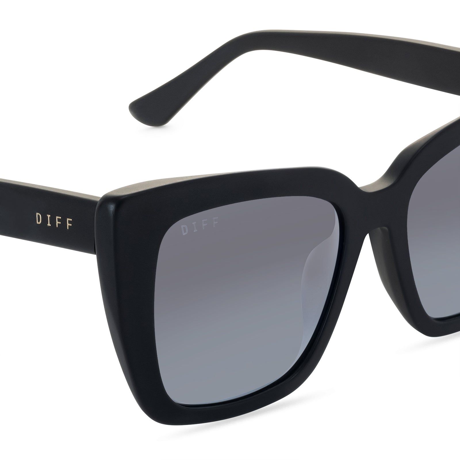 LIZZY - MATTE BLACK + BLUE GRADIENT + POLARIZED SUNGLASSES sold by Diff Eyewear product image thumbnail 3