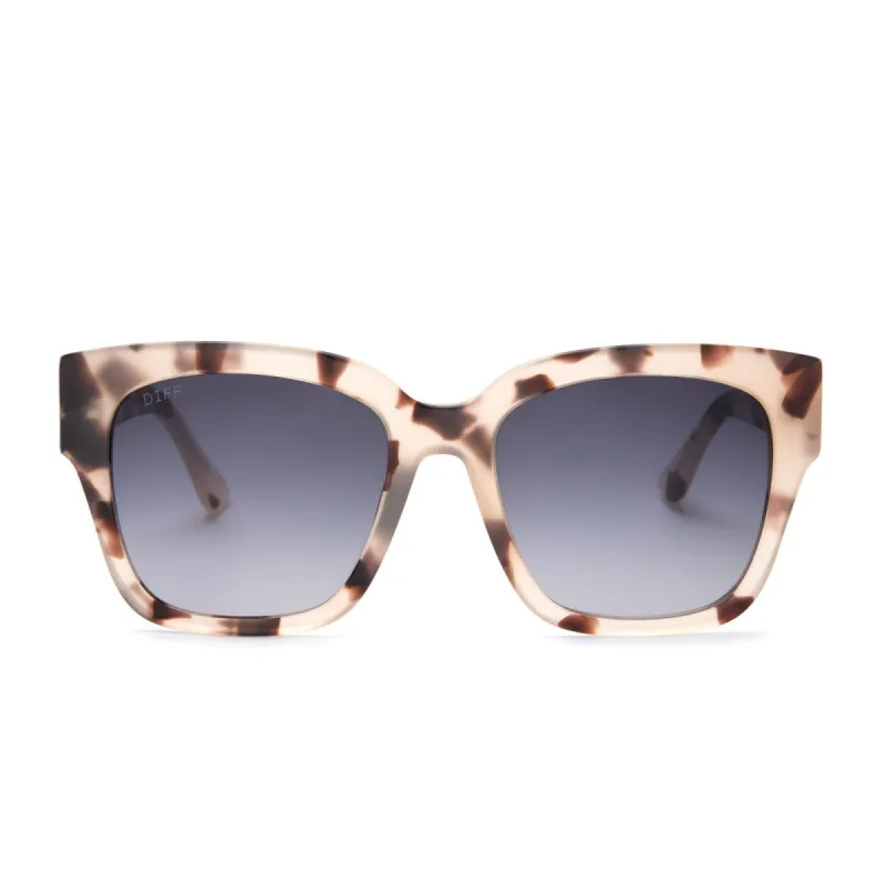 BELLA II - CREAM TORTOISE + GREY GRADIENT POLARIZED SUNGLASSES sold by Diff Eyewear
