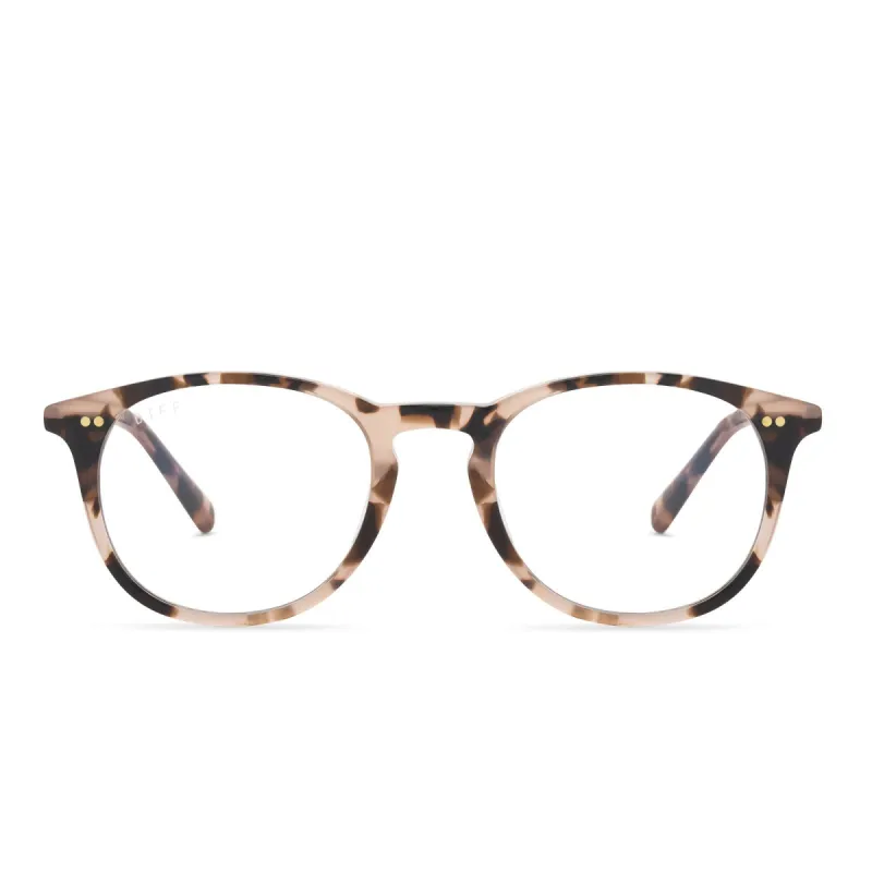 JAXSON - HIMALAYAN TORTOISE + BLUE LIGHT TECHNOLOGY GLASSES sold by Diff Eyewear