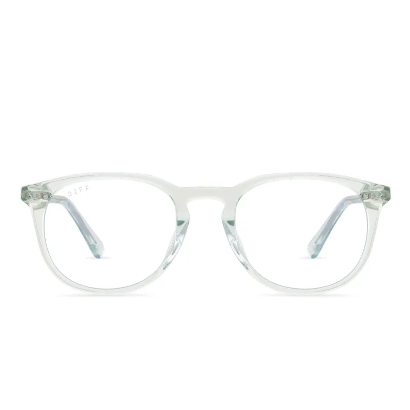 JAXSON - SOFT LAGOON CRYSTAL + BLUE LIGHT TECHNOLOGY GLASSES sold by Diff Eyewear