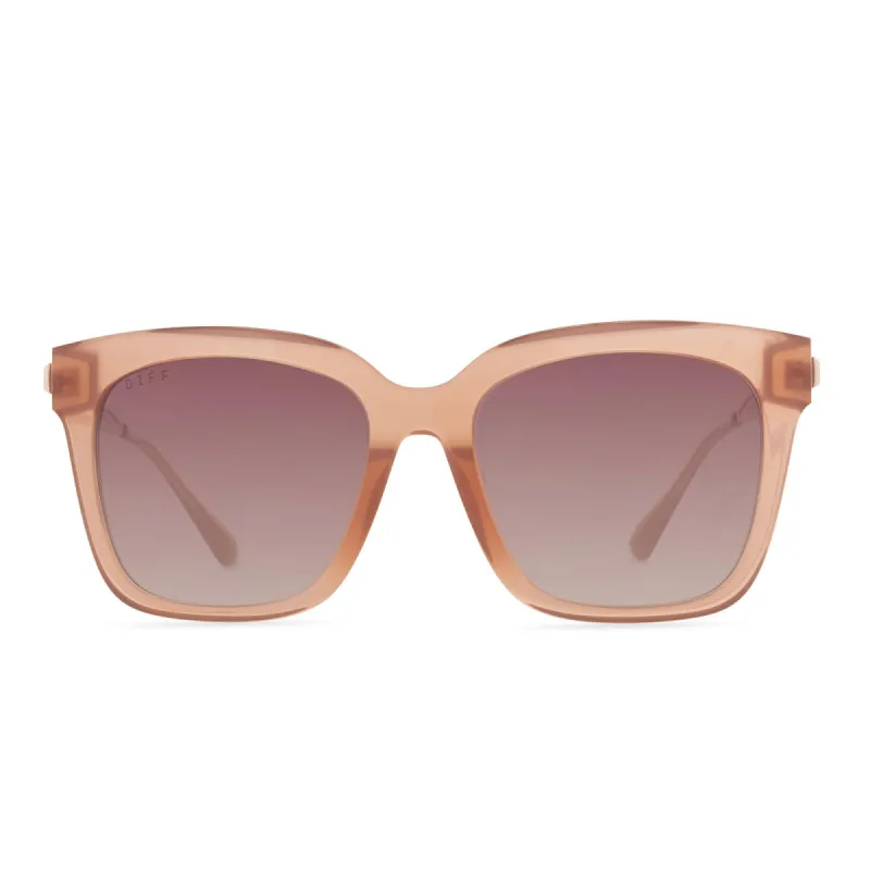 BELLA - OYSTER PINK + ROSE GRADIENT SUNGLASSES sold by Diff Eyewear