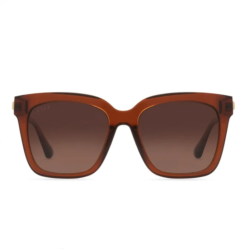 BELLA - COGNAC + BROWN SUNGLASSES sold by Diff Eyewear