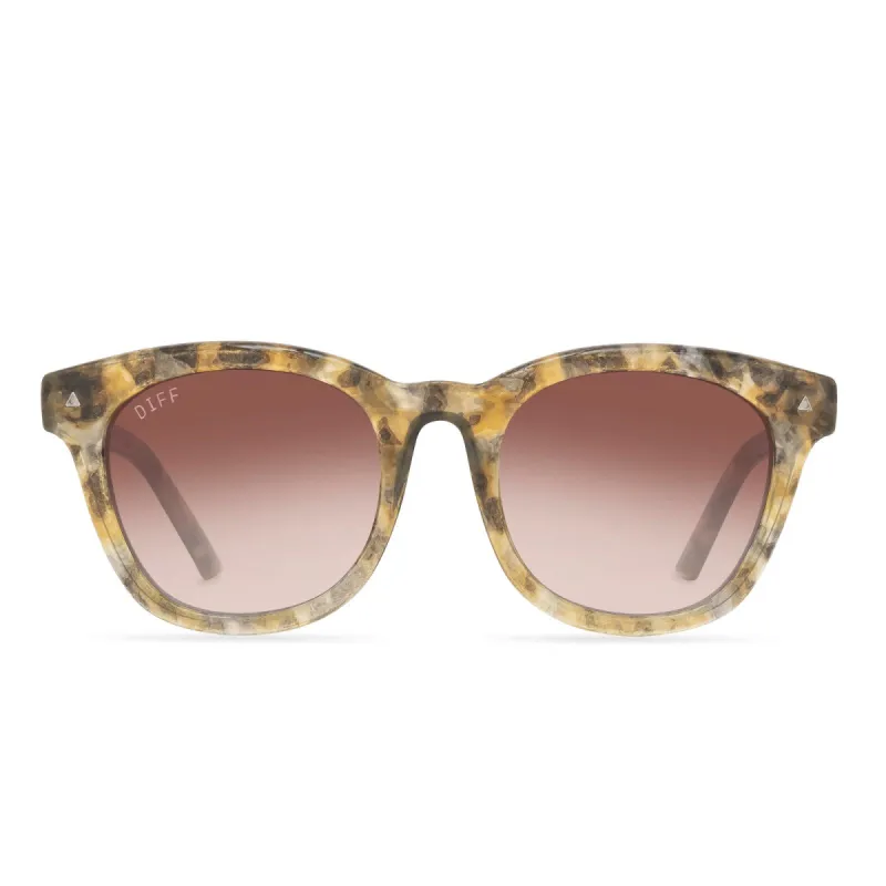 QUINN - SEA TORTOISE + BROWN GRADIENT SUNGLASSES sold by Diff Eyewear