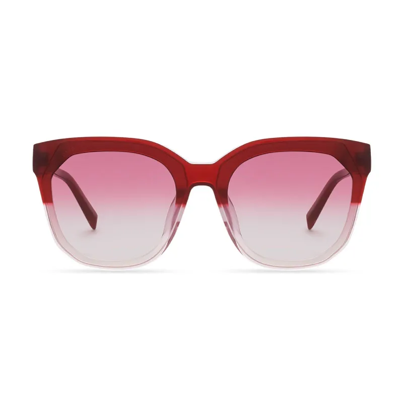 GIA - ROSEWOOD OMBRE + WINE GRADIENT SUNGLASSES sold by Diff Eyewear