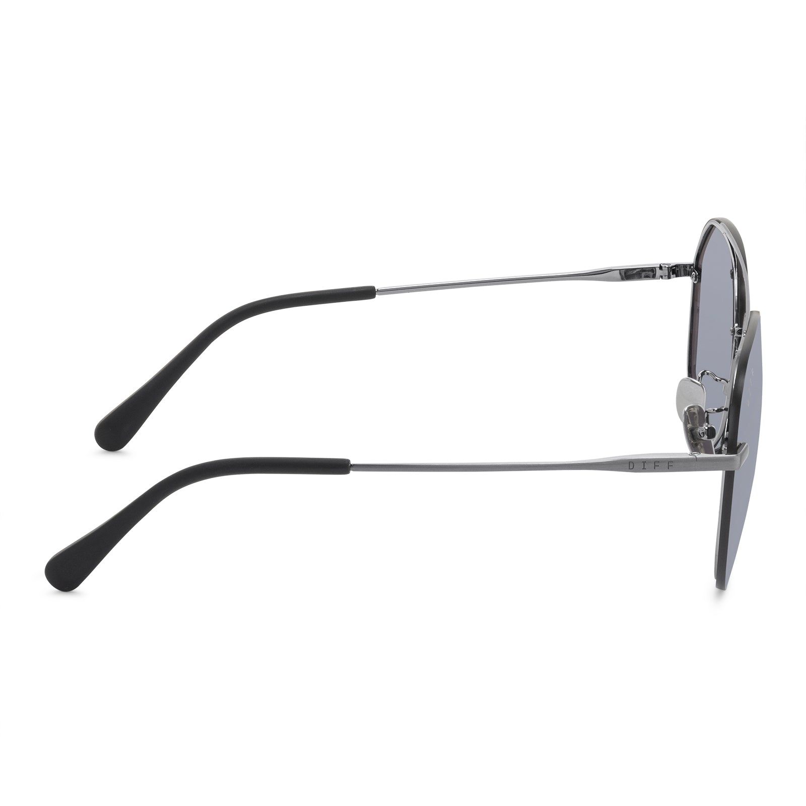 LENOX - BRUSHED SILVER + GREY MIRROR SUNGLASSES sold by Diff Eyewear product image thumbnail 4