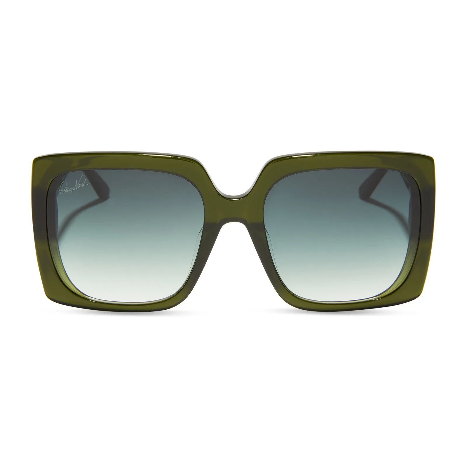 PATRICIA NASH - JACKIE + DEEP OLIVE CRYSTAL + G15 GRADIENT SUNGLASSES sold by Diff Eyewear