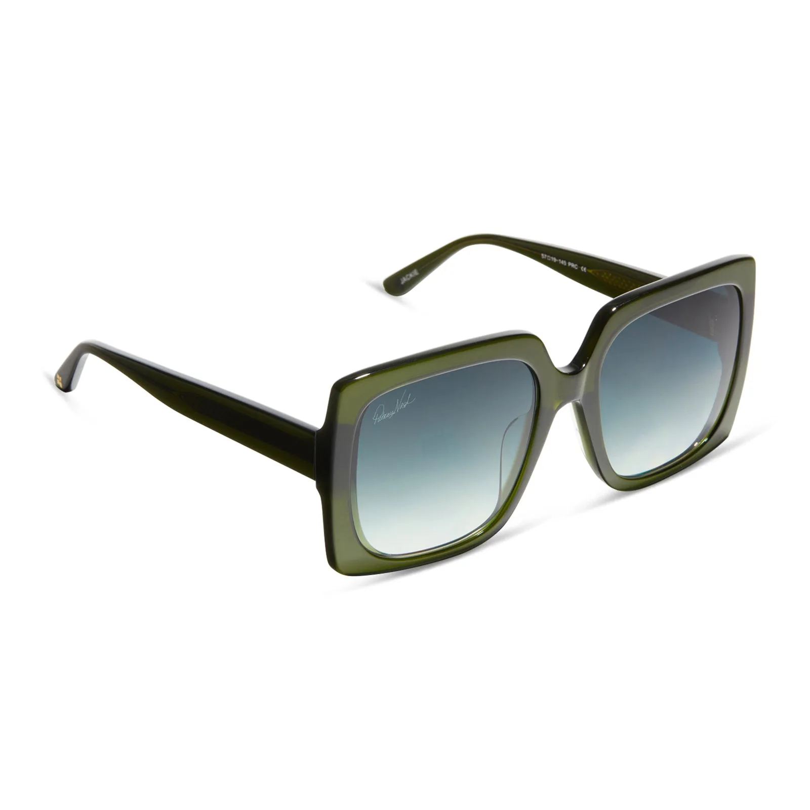 PATRICIA NASH - JACKIE + DEEP OLIVE CRYSTAL + G15 GRADIENT SUNGLASSES sold by Diff Eyewear product image thumbnail 2