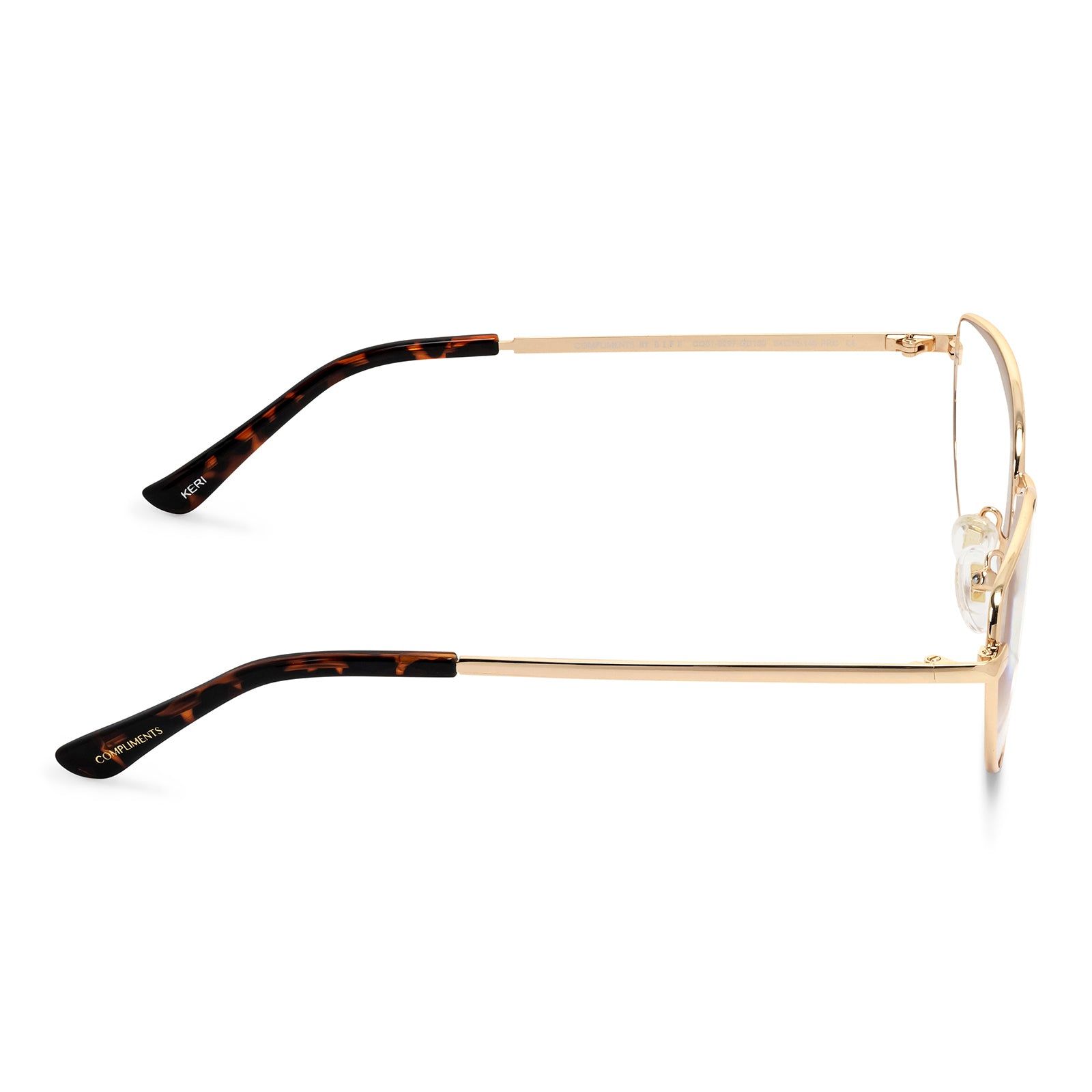 ROMAN - GOLD/TORTOISE + BLUE LIGHT TECHNOLOGY GLASSES sold by Diff Eyewear product image thumbnail 3