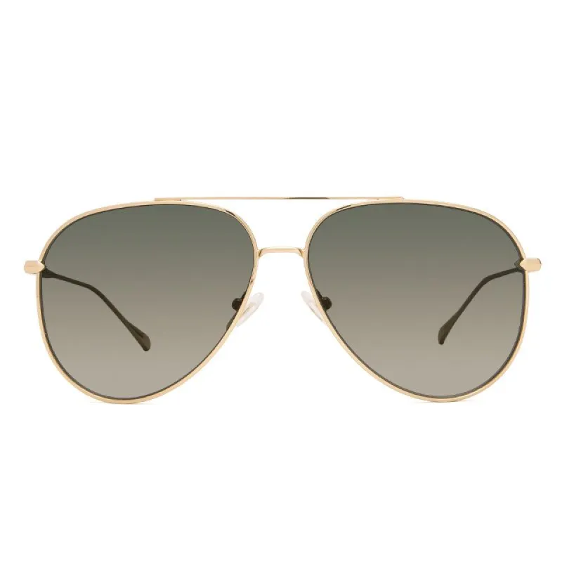 NALA - GOLD + G15 POLARIZED SUNGLASSES sold by Diff Eyewear