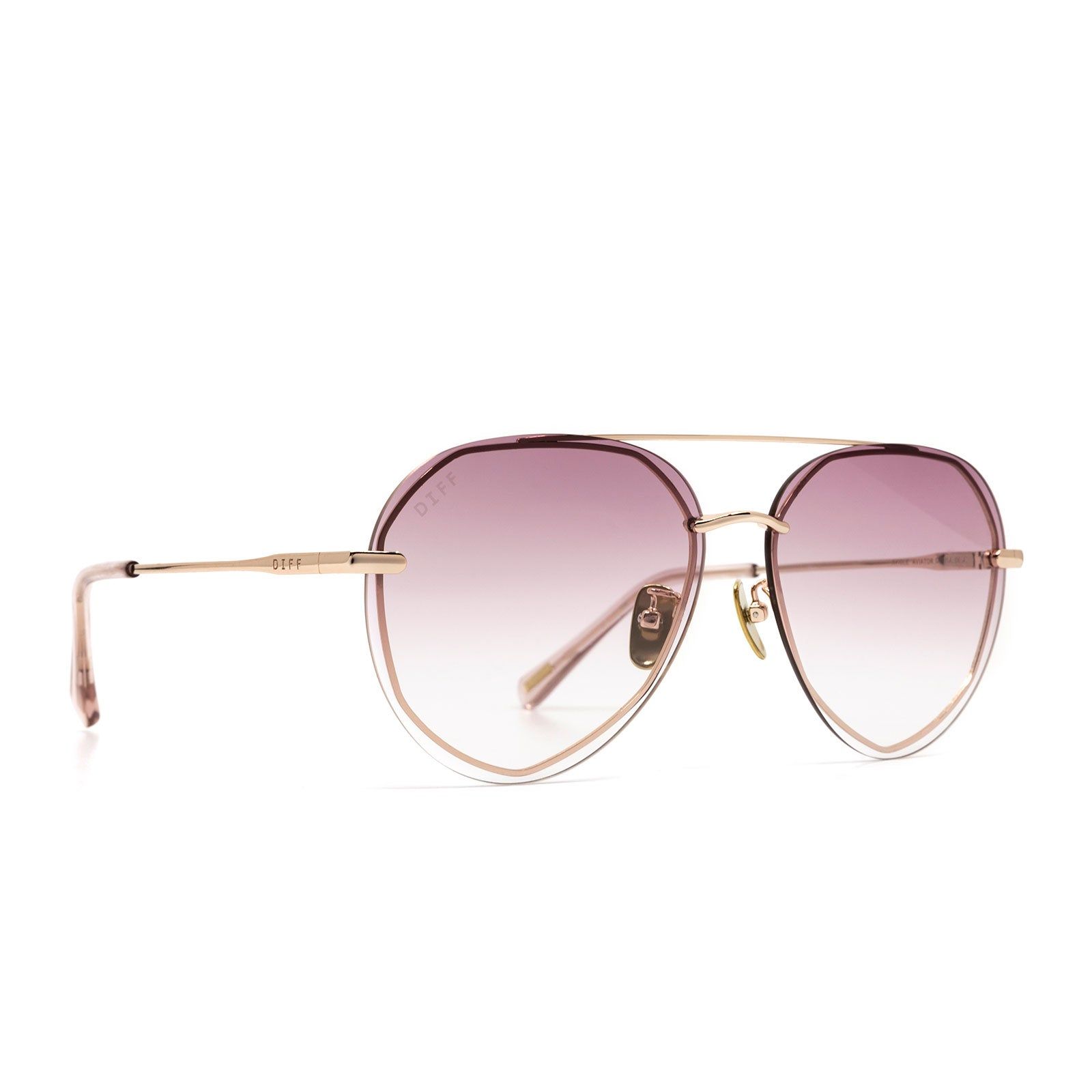 LENOX - ROSE GOLD + ROSE SUNGLASSES sold by Diff Eyewear product image thumbnail 2