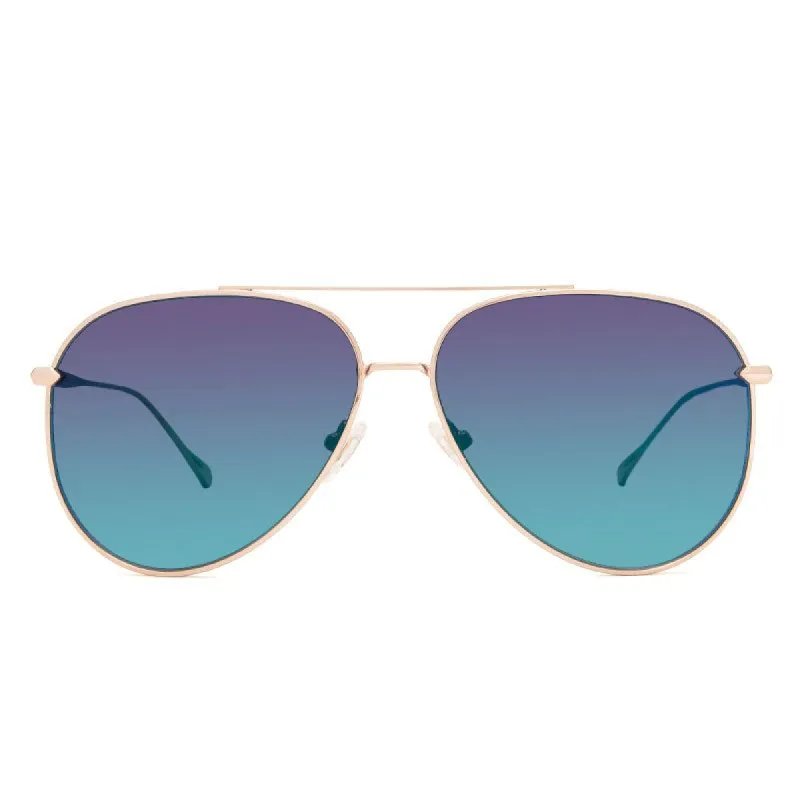 NALA - GOLD + BLUE FLASH POLARIZED sold by Diff Eyewear