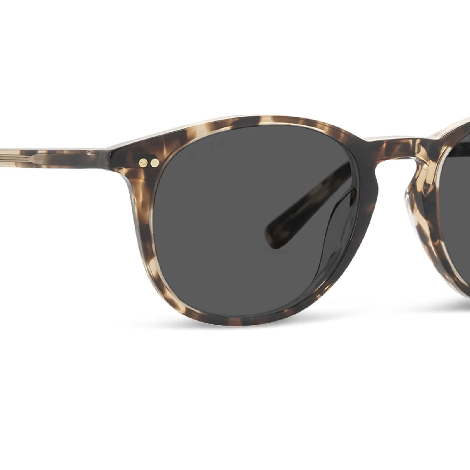 JAXSON - ESPRESSO TORTOISE + GREY + POLARIZED SUNGLASSES sold by Diff Eyewear product image thumbnail 4