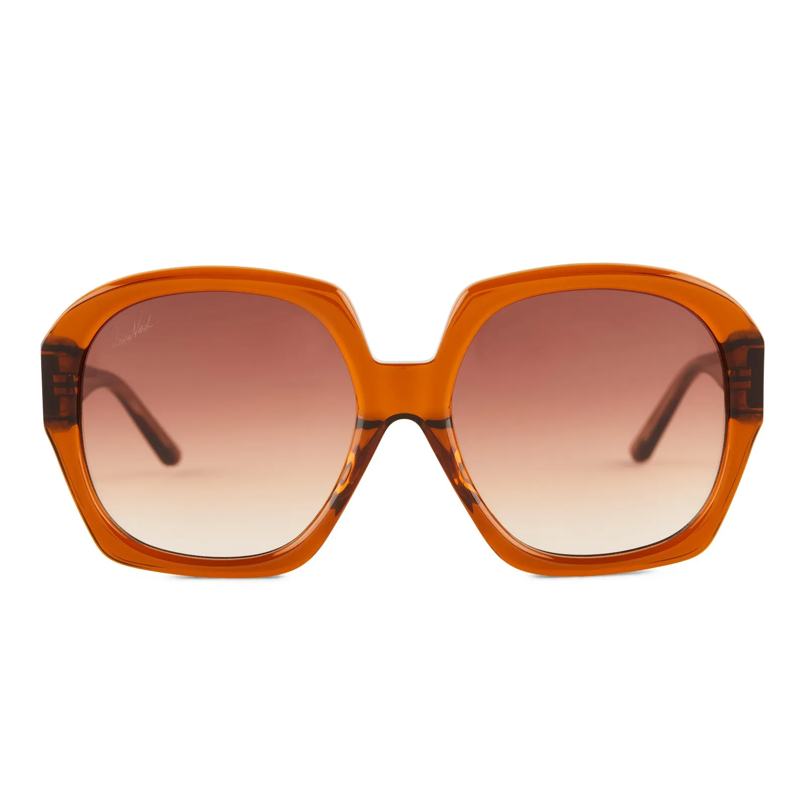 PATRICIA NASH - SUZANNE + CONGAC CRYSTAL + BROWN GRADIENT SUNGLASSES sold by Diff Eyewear