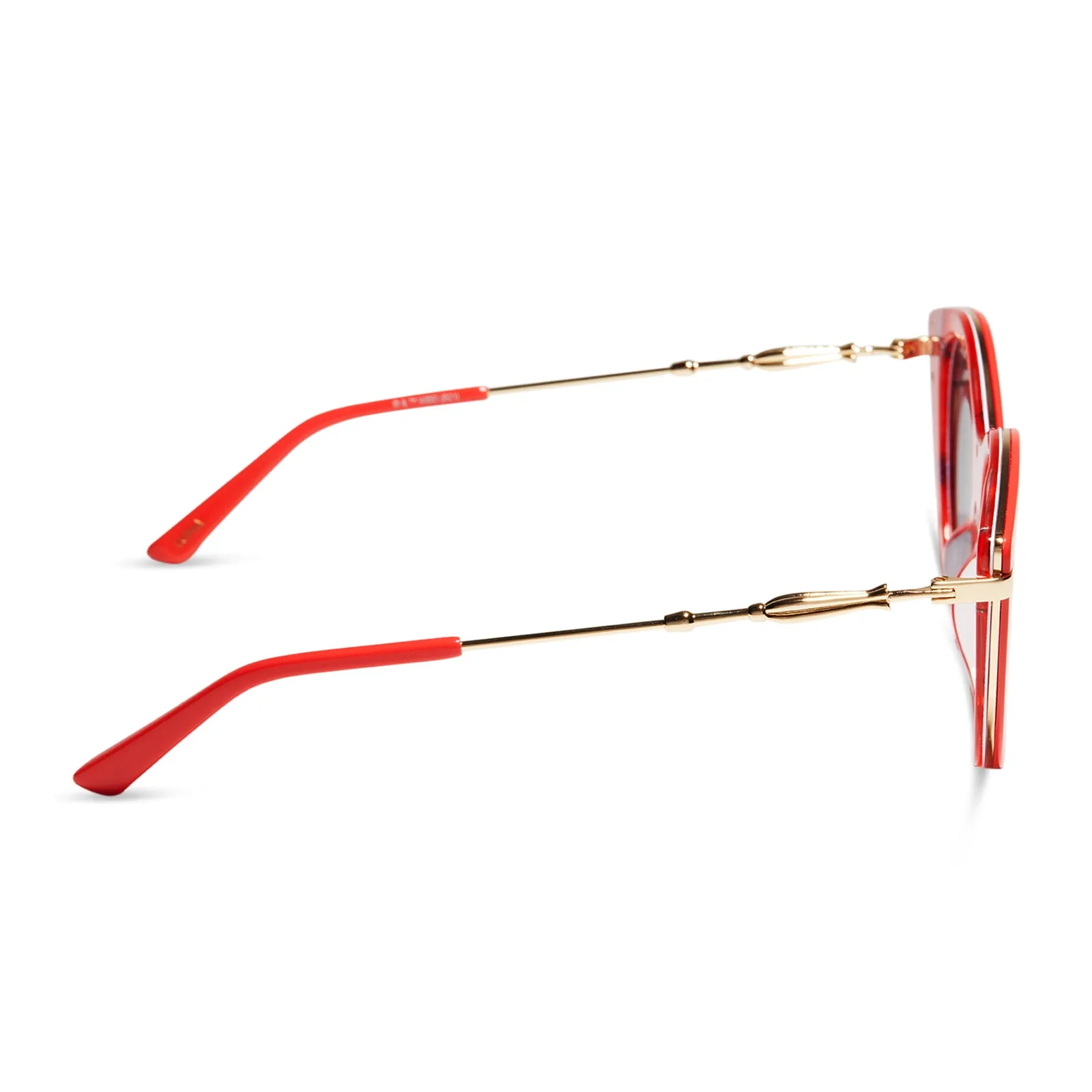 LUNA LOVEGOOD™ - LUNA PINK + PURPLE MIRROR SUNGLASSES sold by Diff Eyewear product image thumbnail 3
