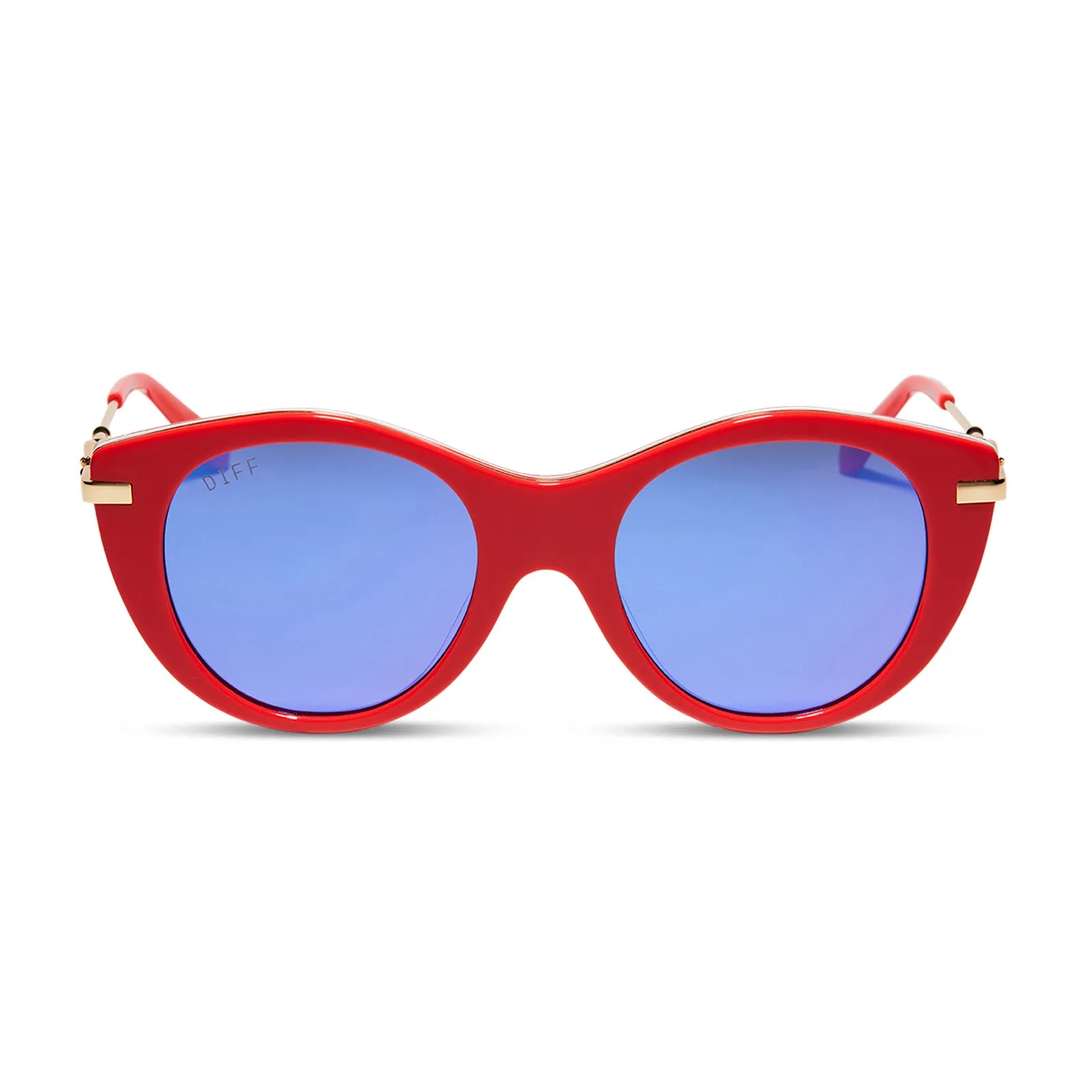 LUNA LOVEGOOD™ - LUNA PINK + PURPLE MIRROR SUNGLASSES sold by Diff Eyewear